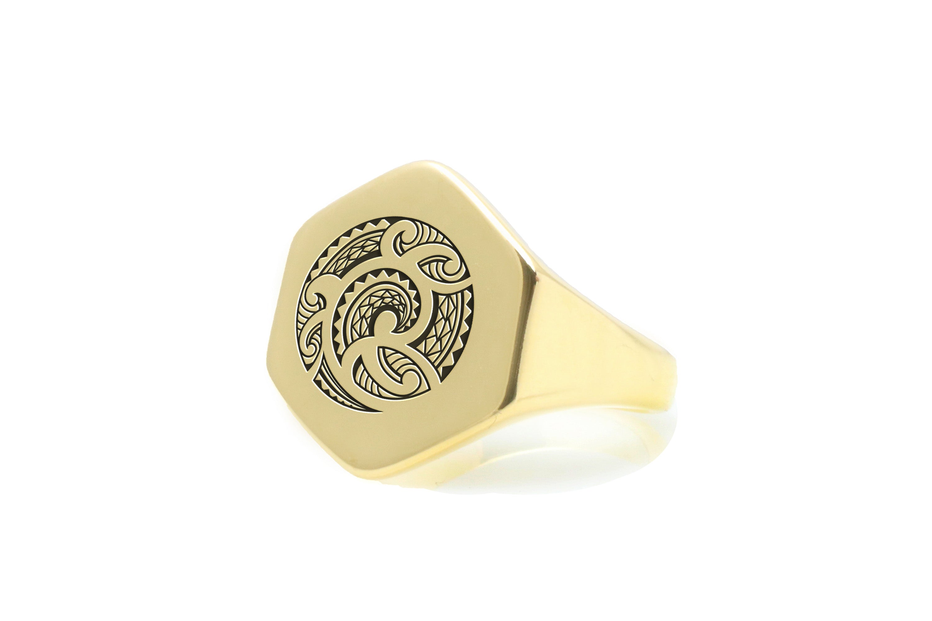 14k Gold Samoan Signet Ring