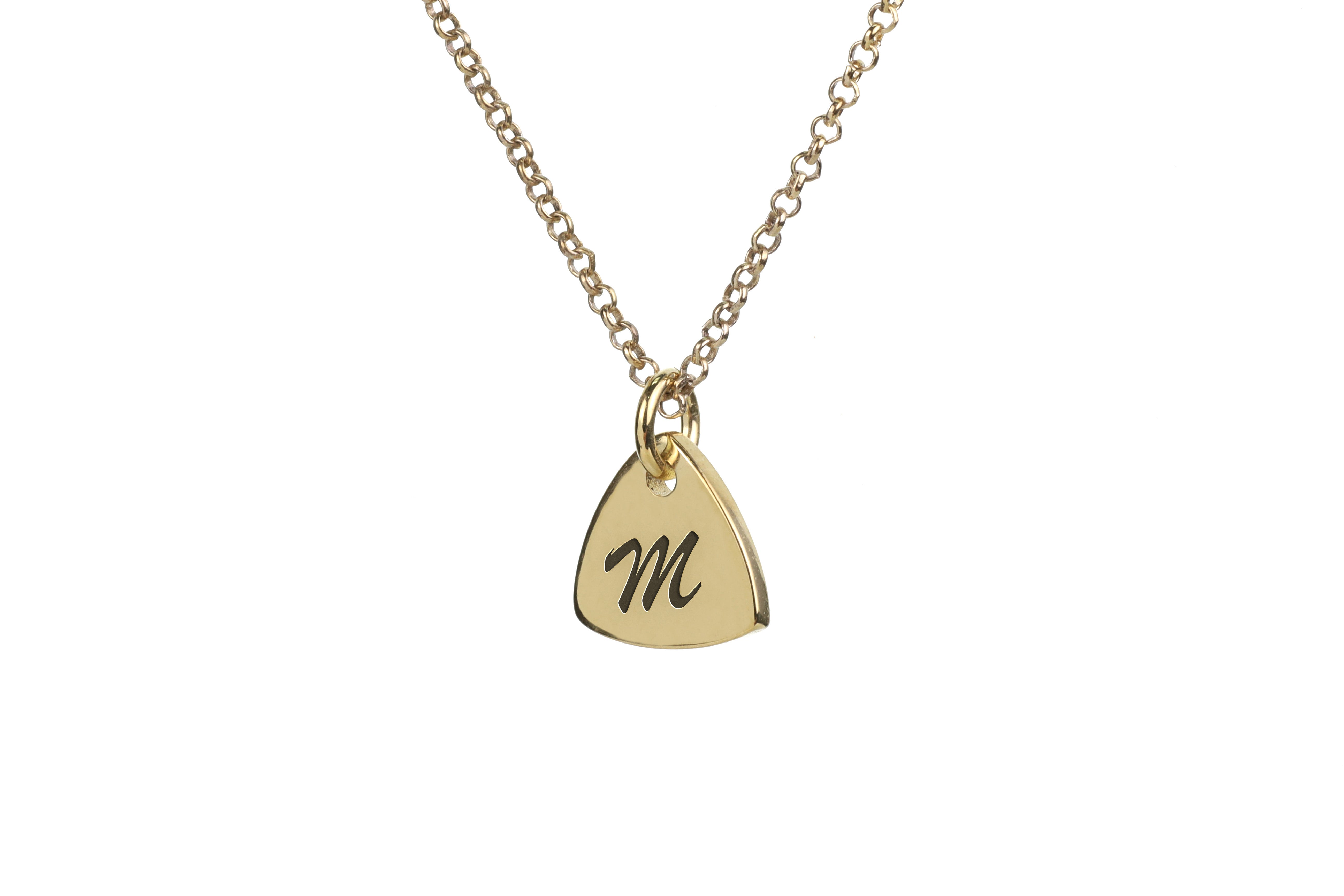 Handwritten Brushed Letter Necklace