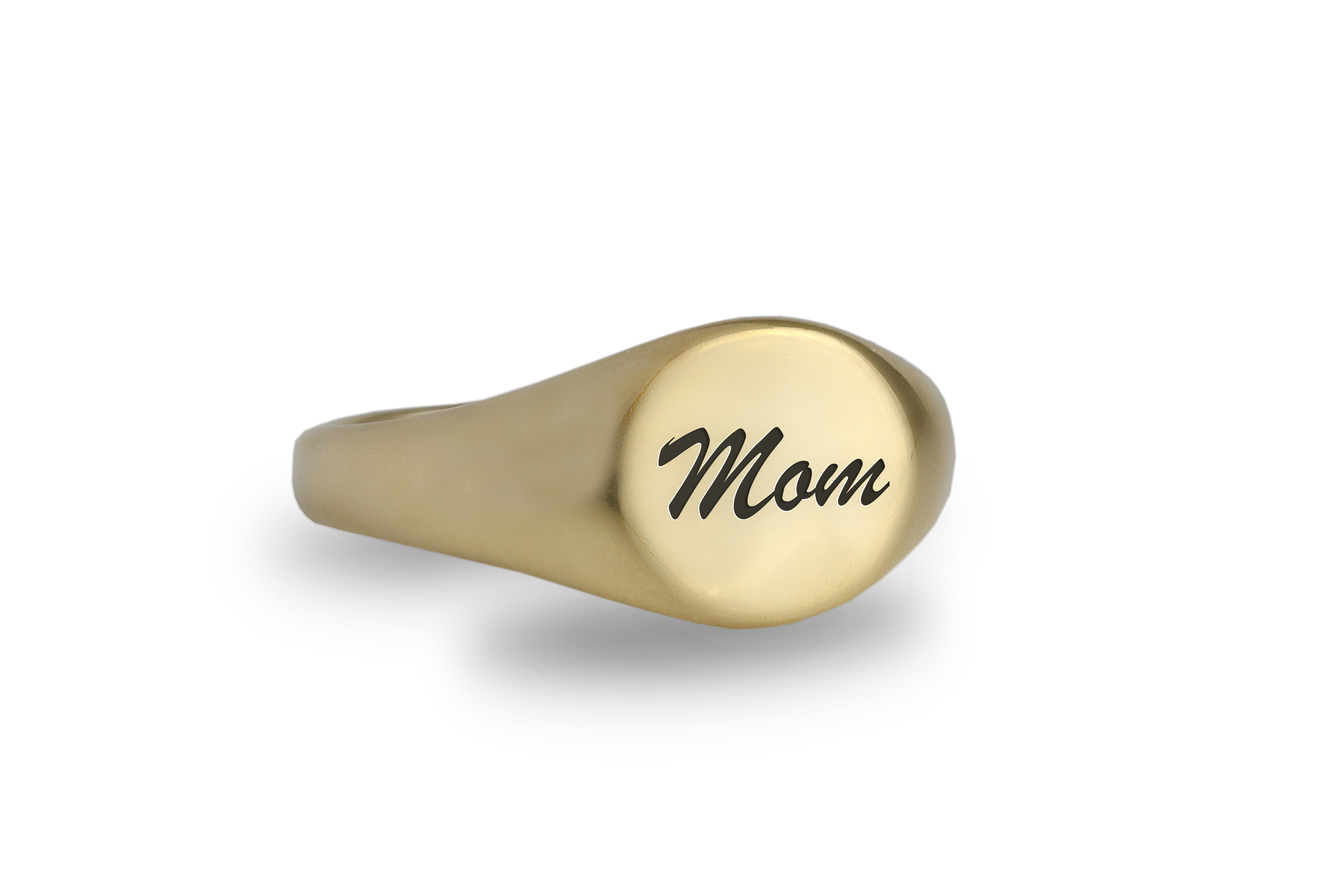 Engraved Mom Ring