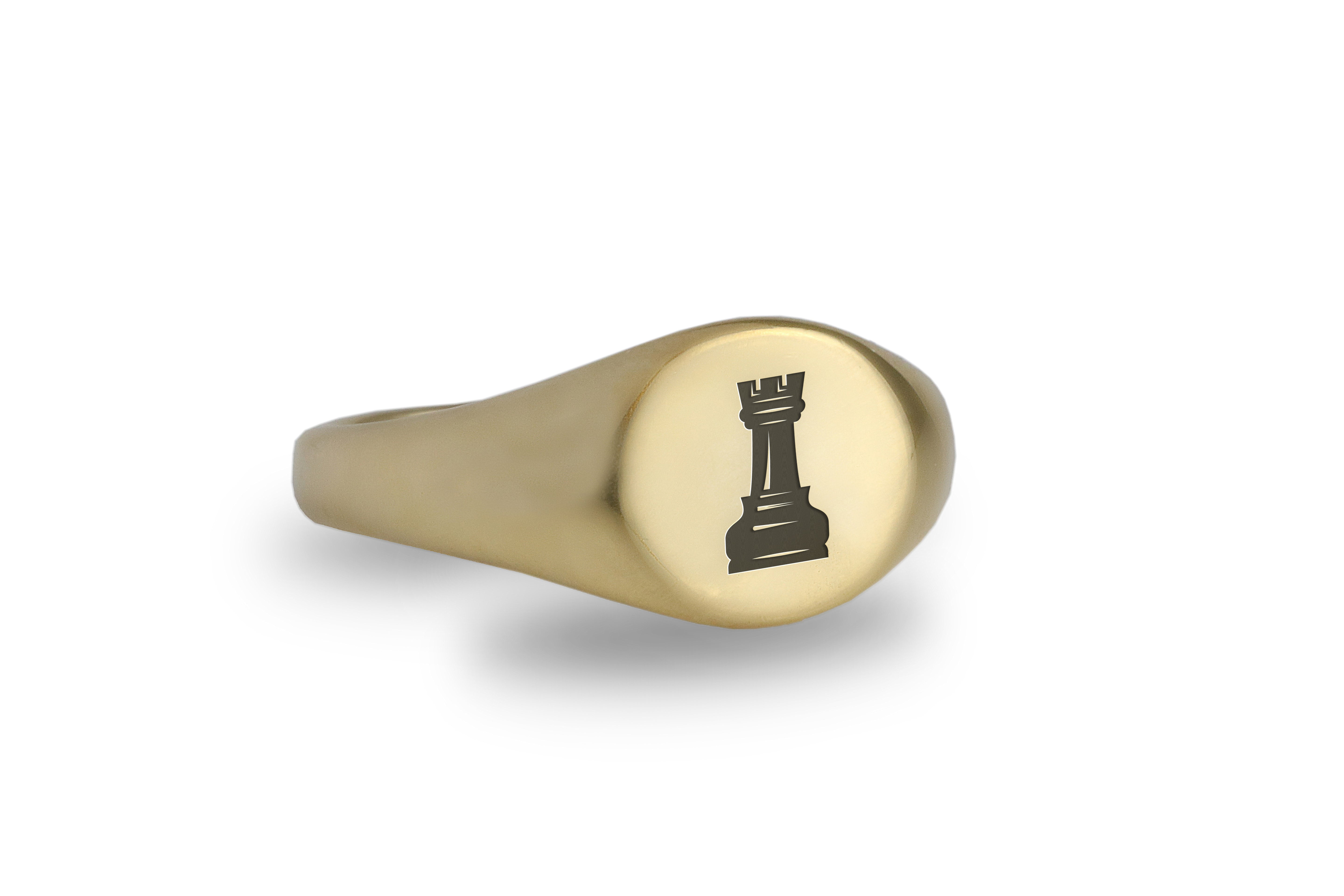Custom Chess Piece Engraved Ring
