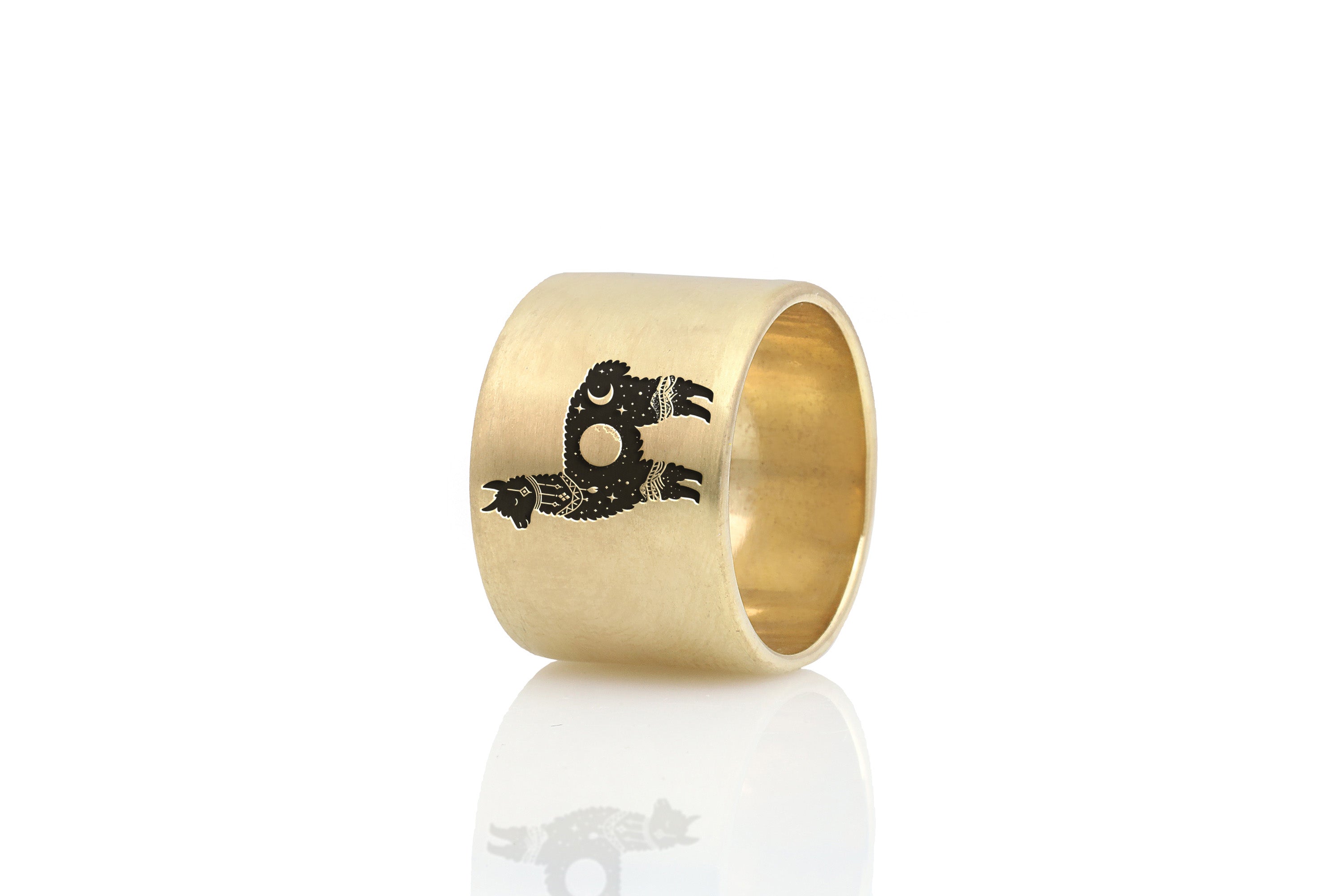 Alpaca Wide Gold Ring