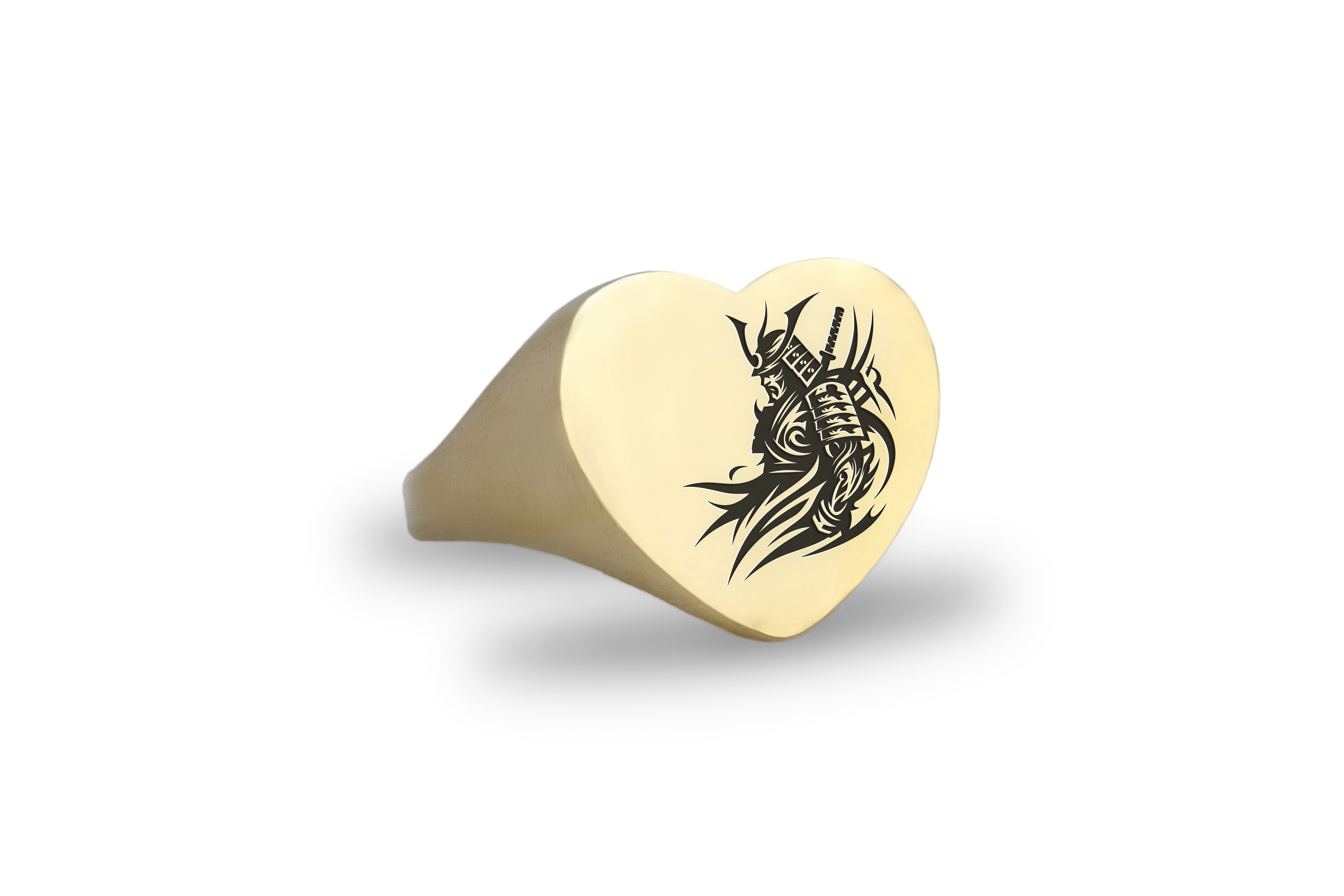 Engraved Wizard Gold Ring