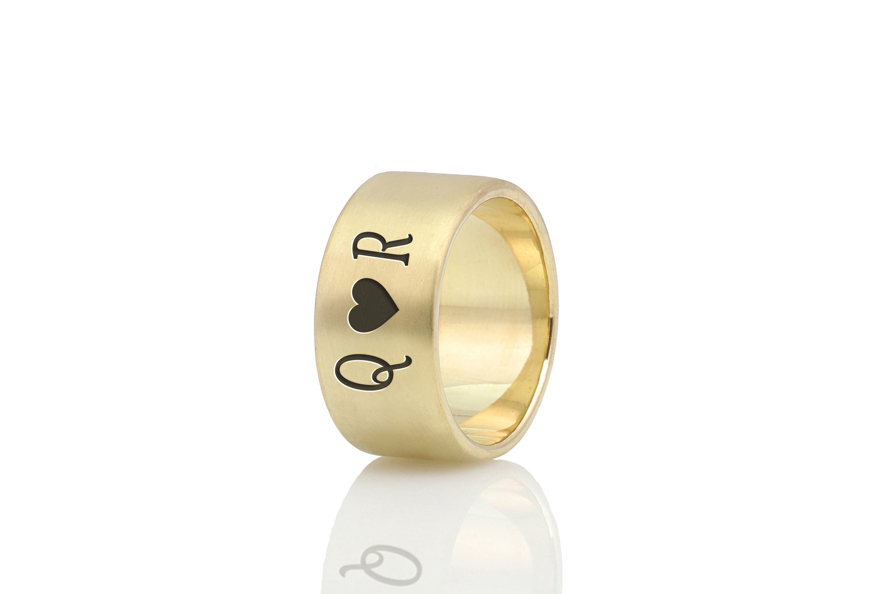 Couples Name Initials Wedding Ring