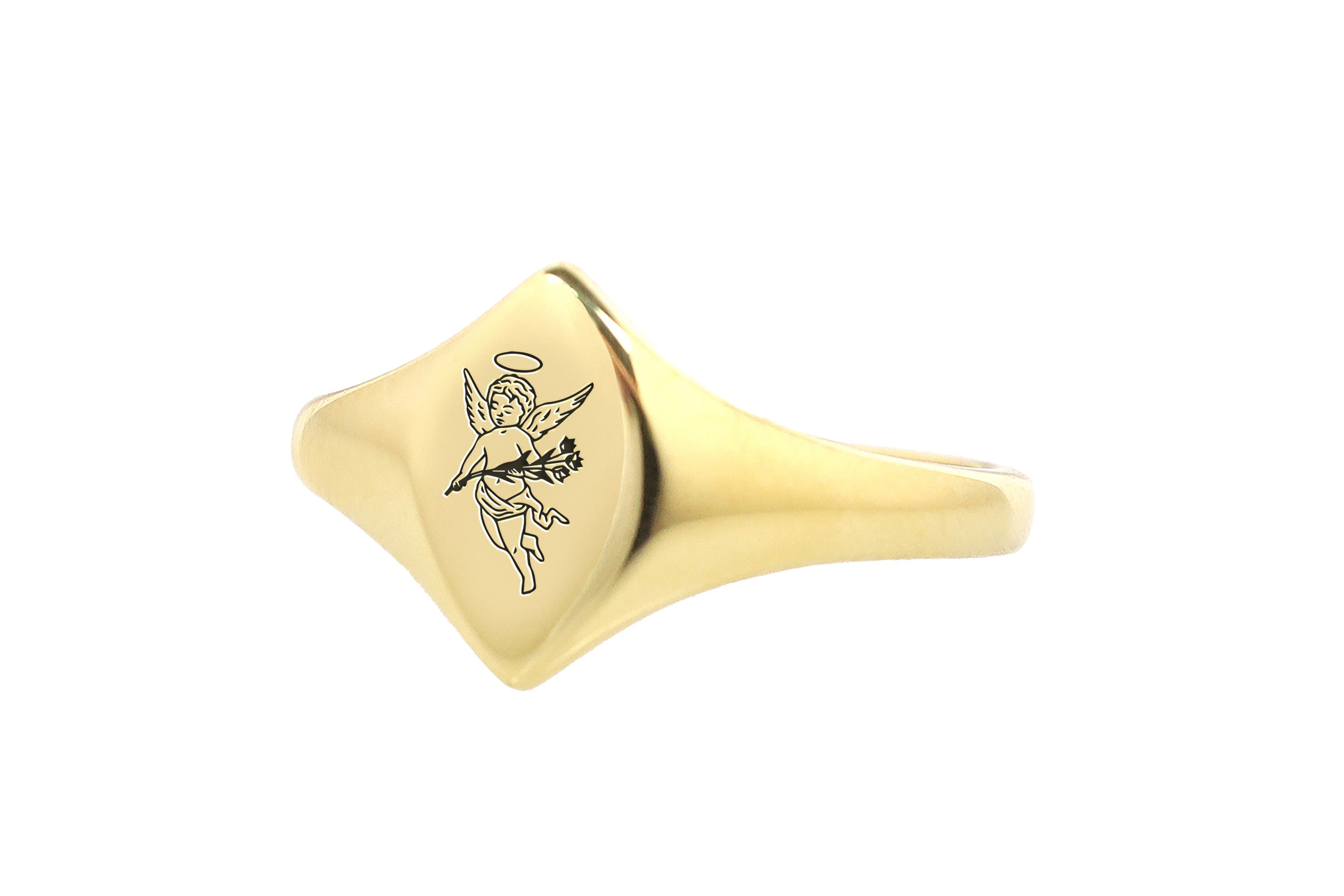 Cute Cupid Signet Ring