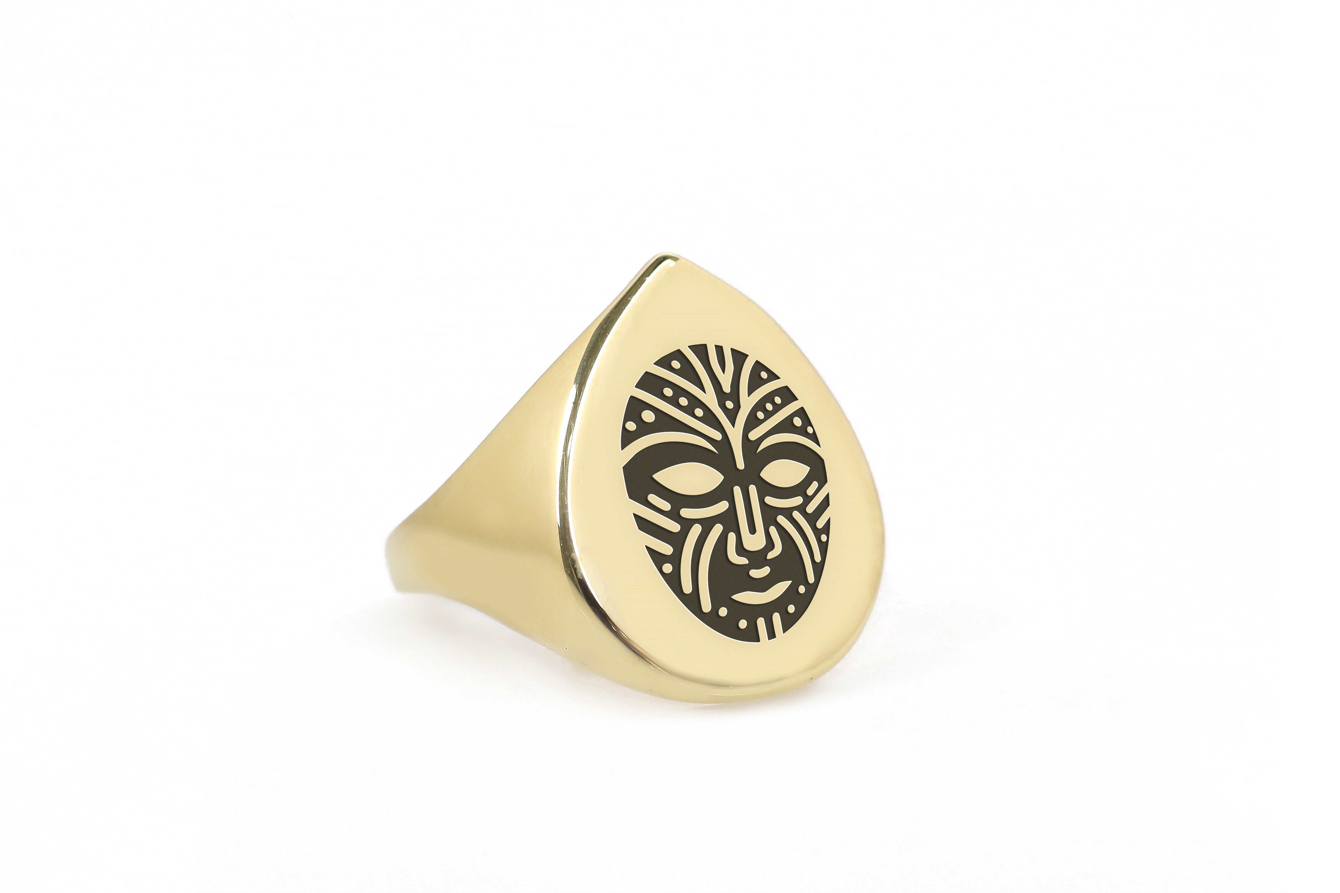 African Tribe Signet Ring