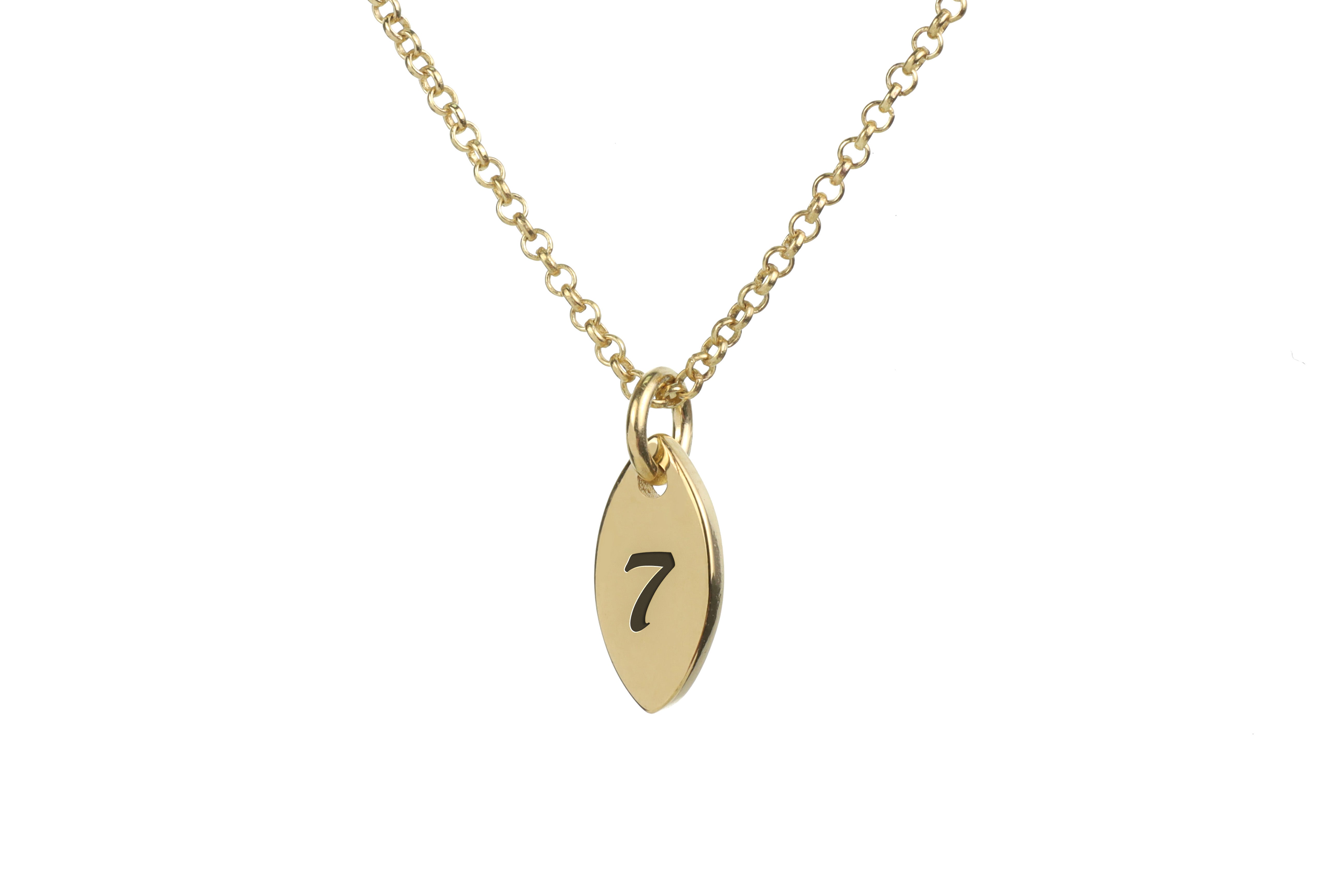 Handwritten Marquise Pendant Necklace