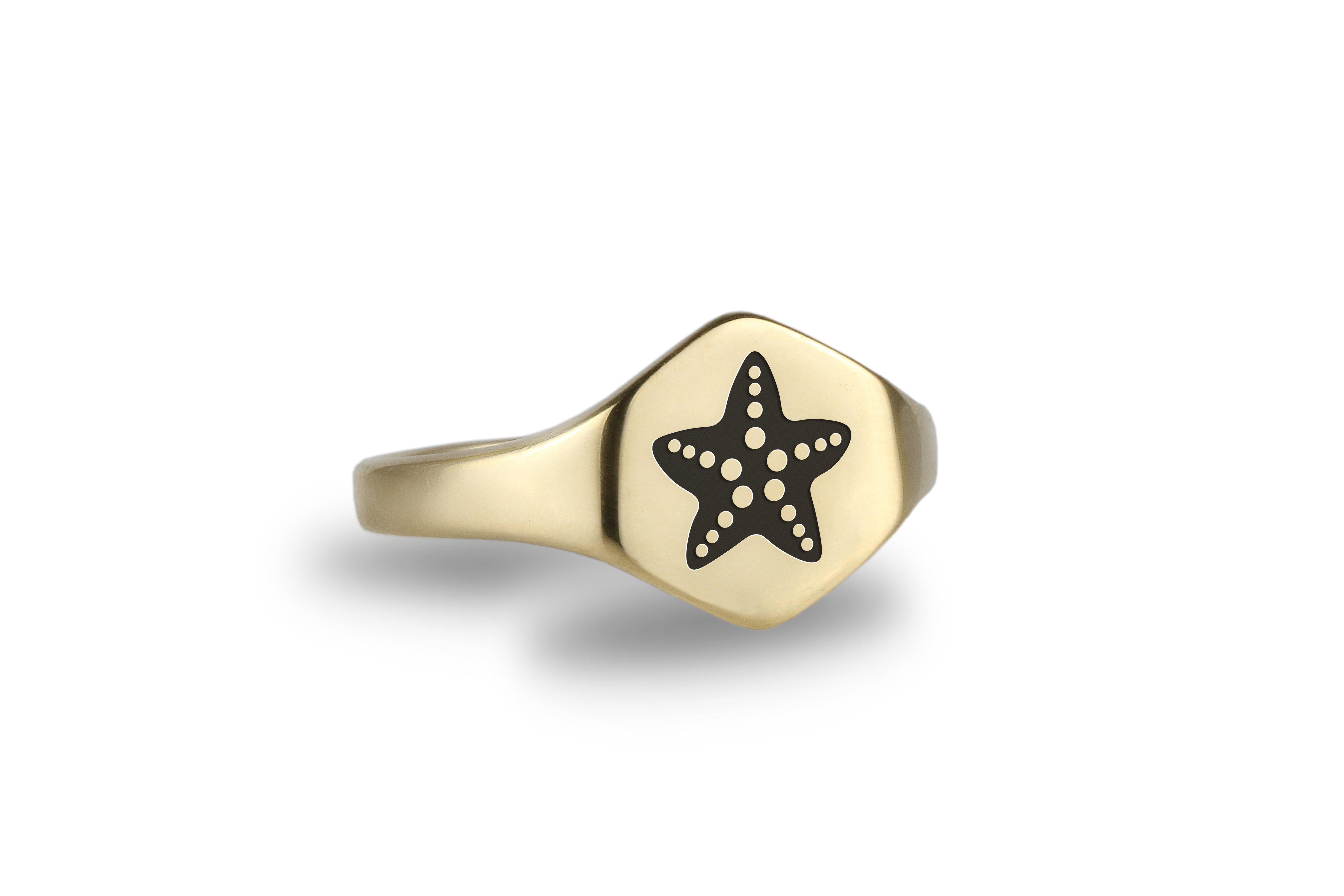 14k Gold Sea Star Ring