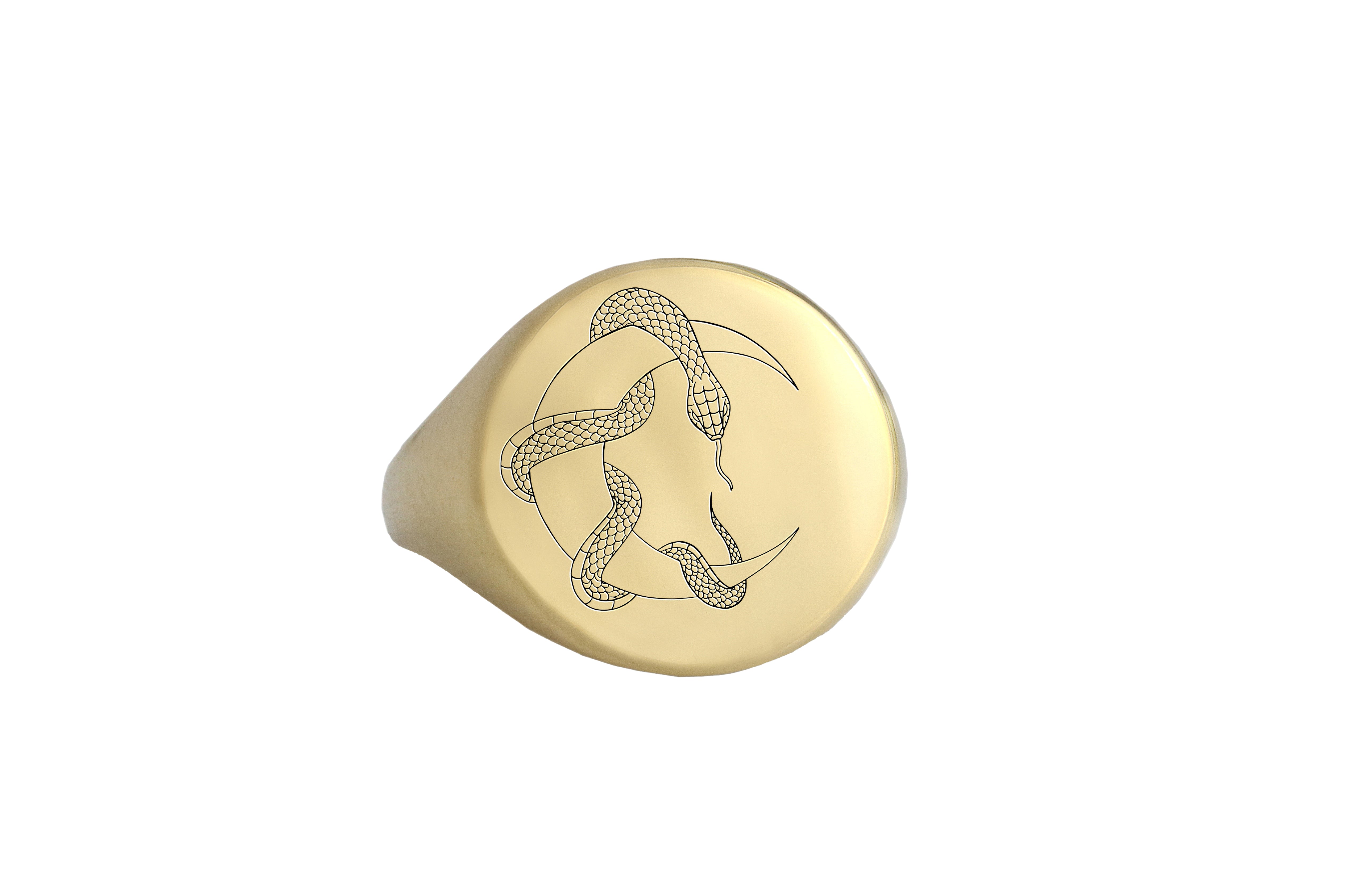 Mystical Golden Snake Ring