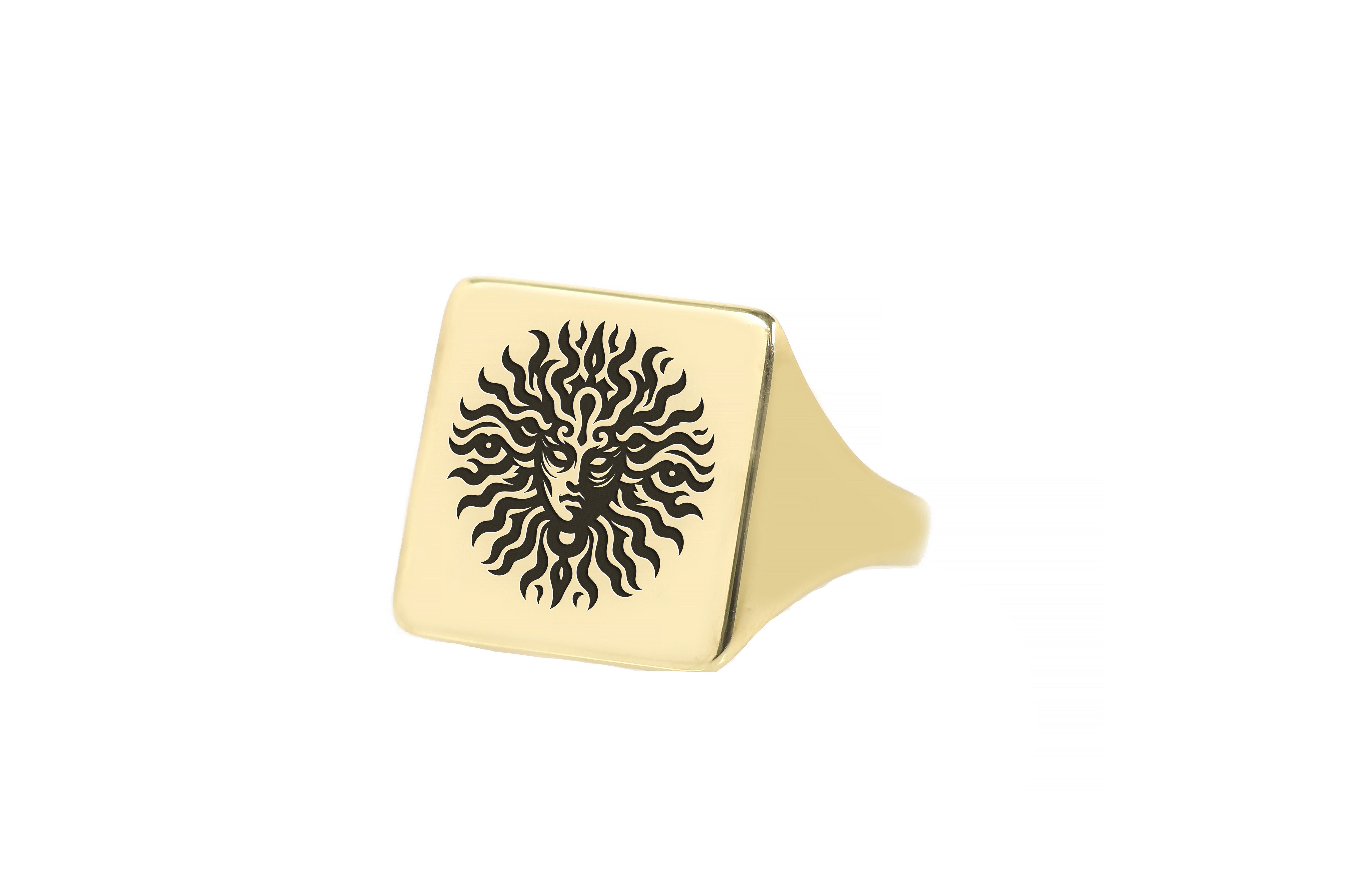 Custom Medusa Signet Ring