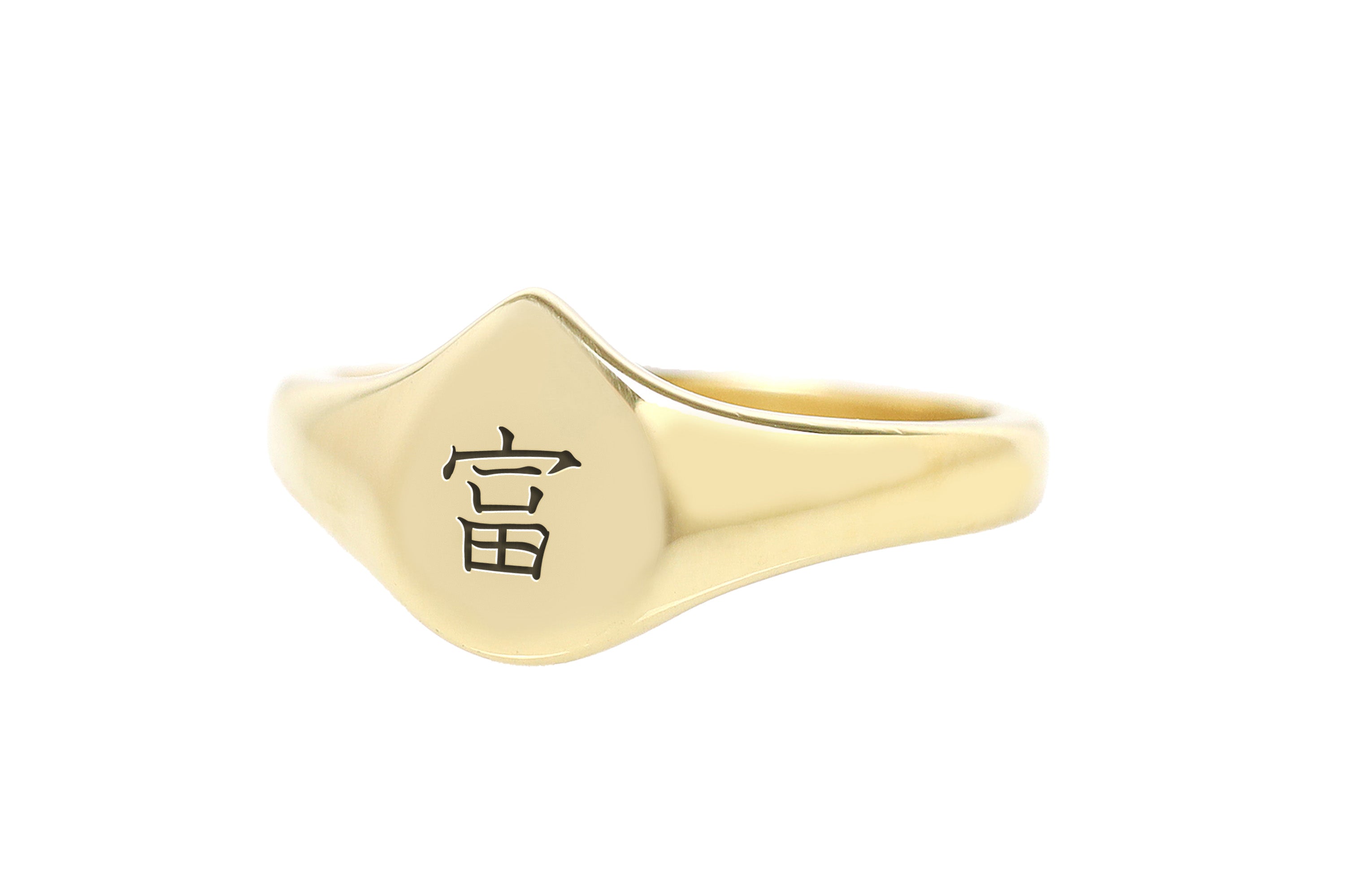 Personalized Kanji Signet Ring