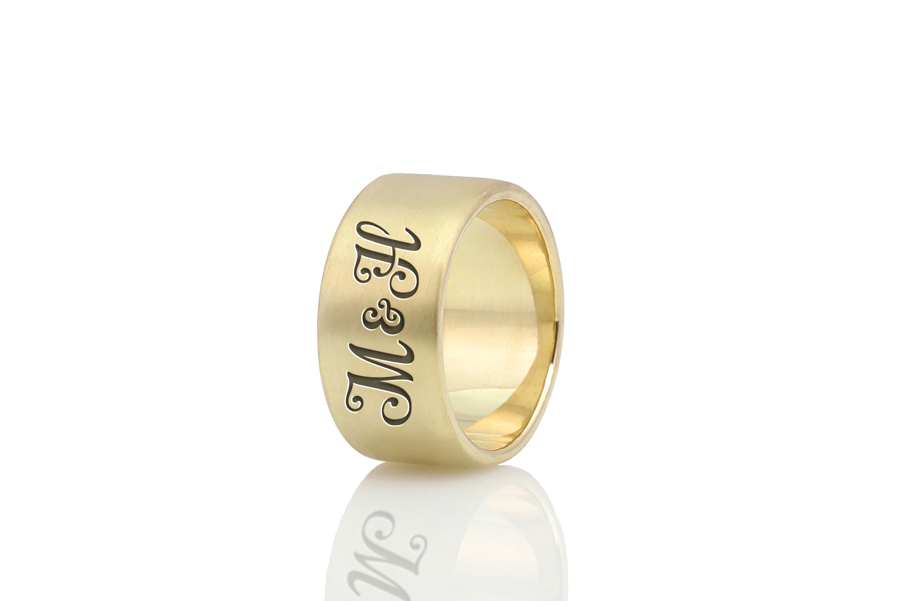 Couples Name Initials Ring