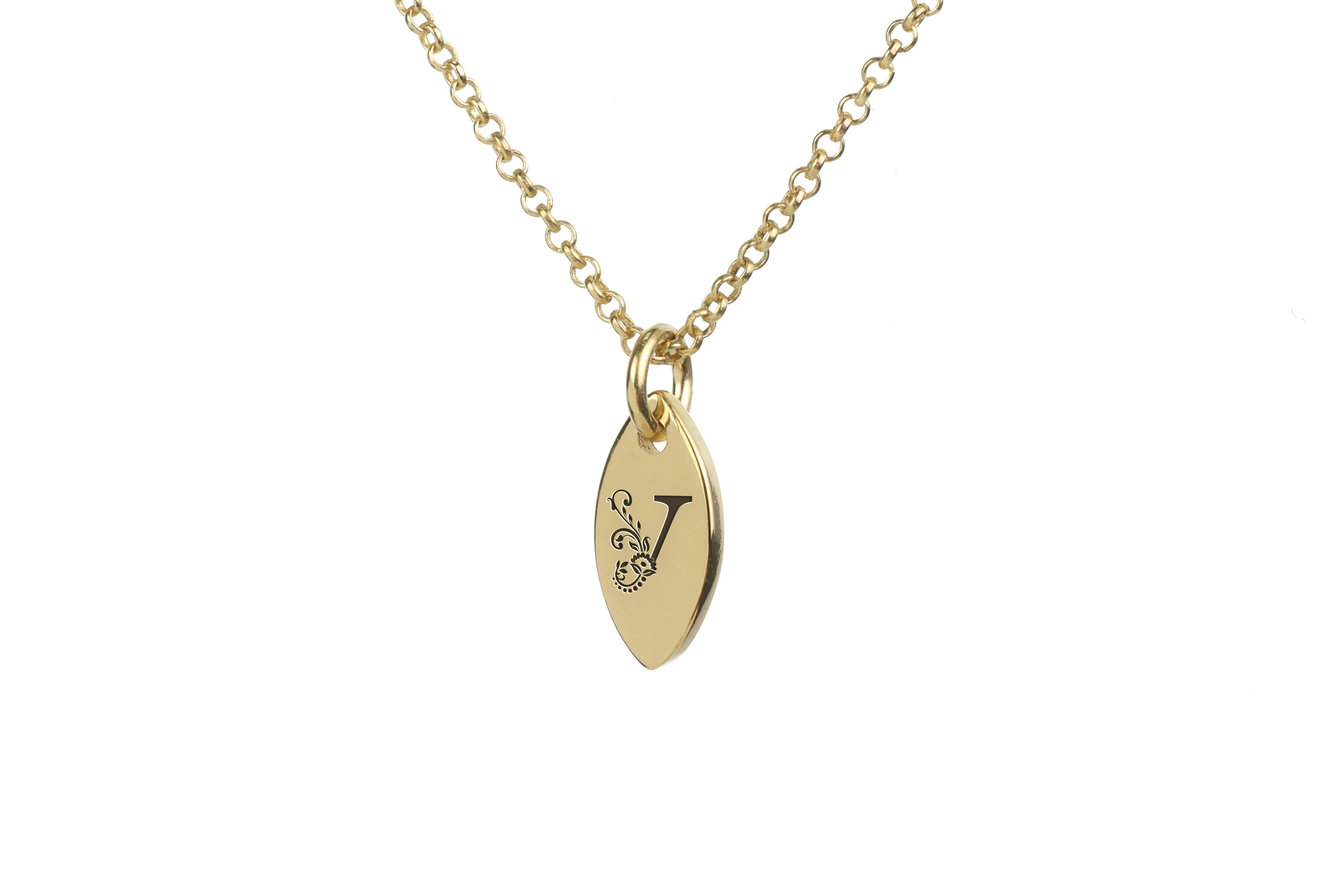 Custom Letter Charm Necklace