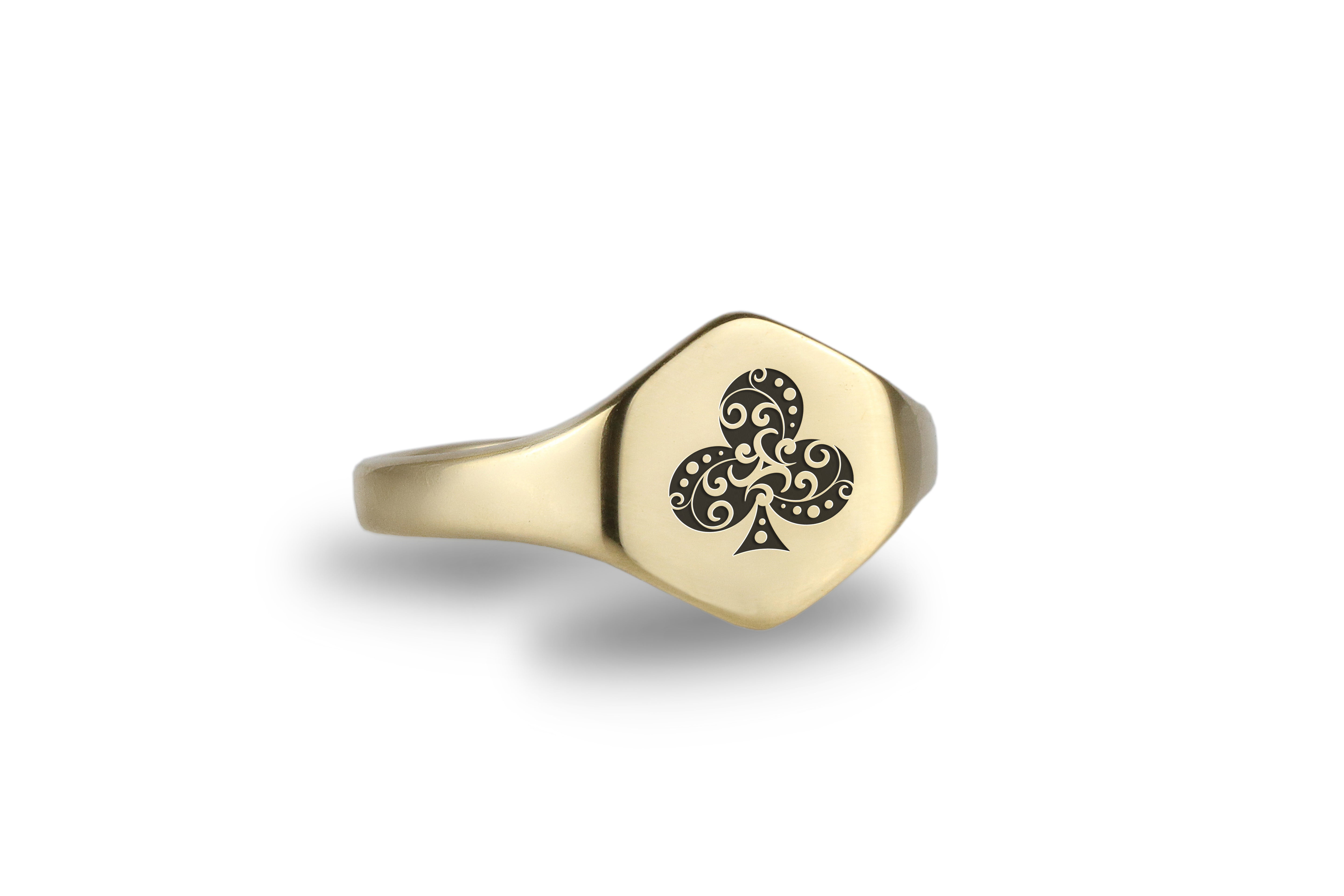 Poker Clubs Hexagon Ring