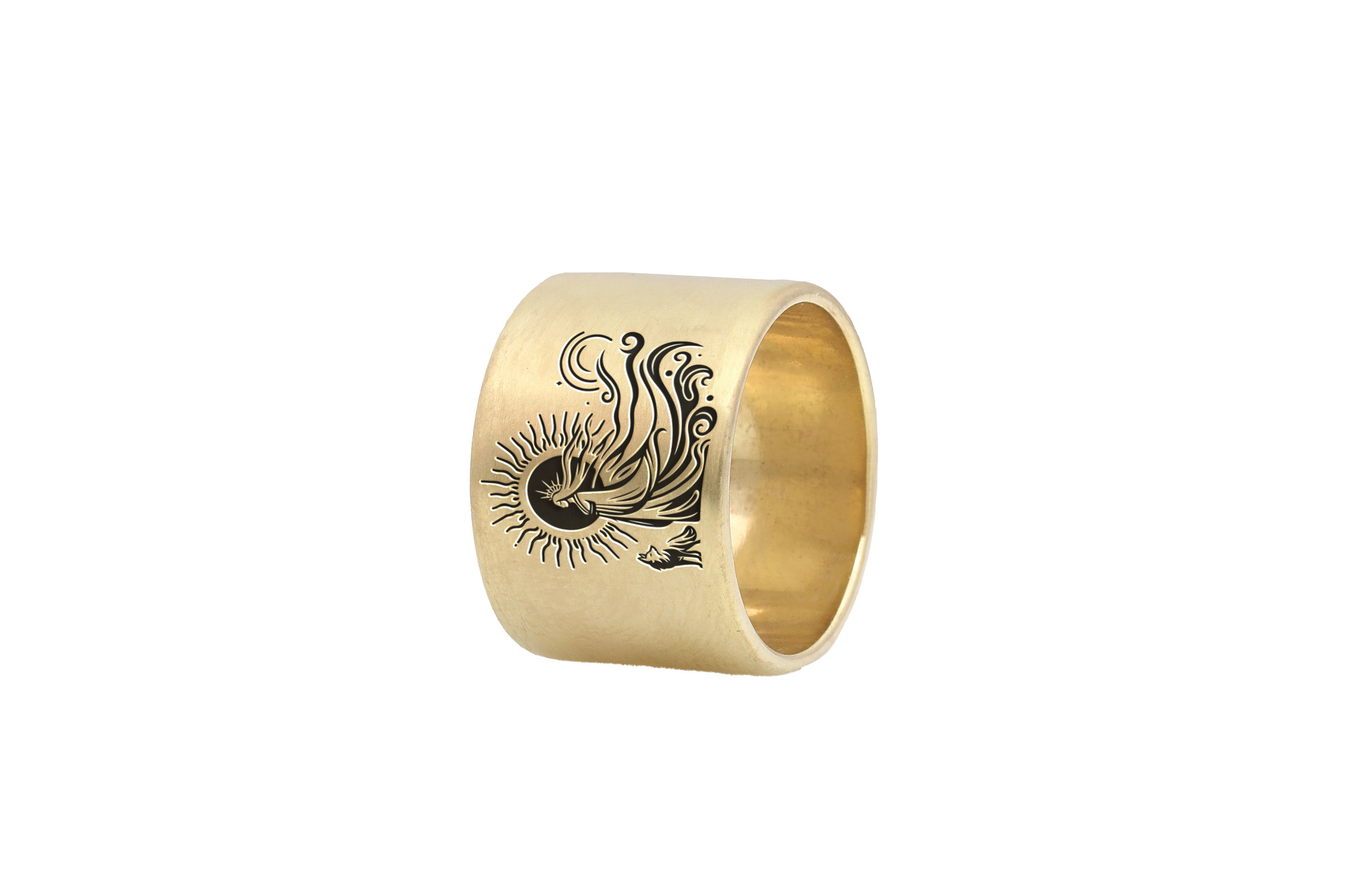 24k Gold Amaterasu Gold Ring