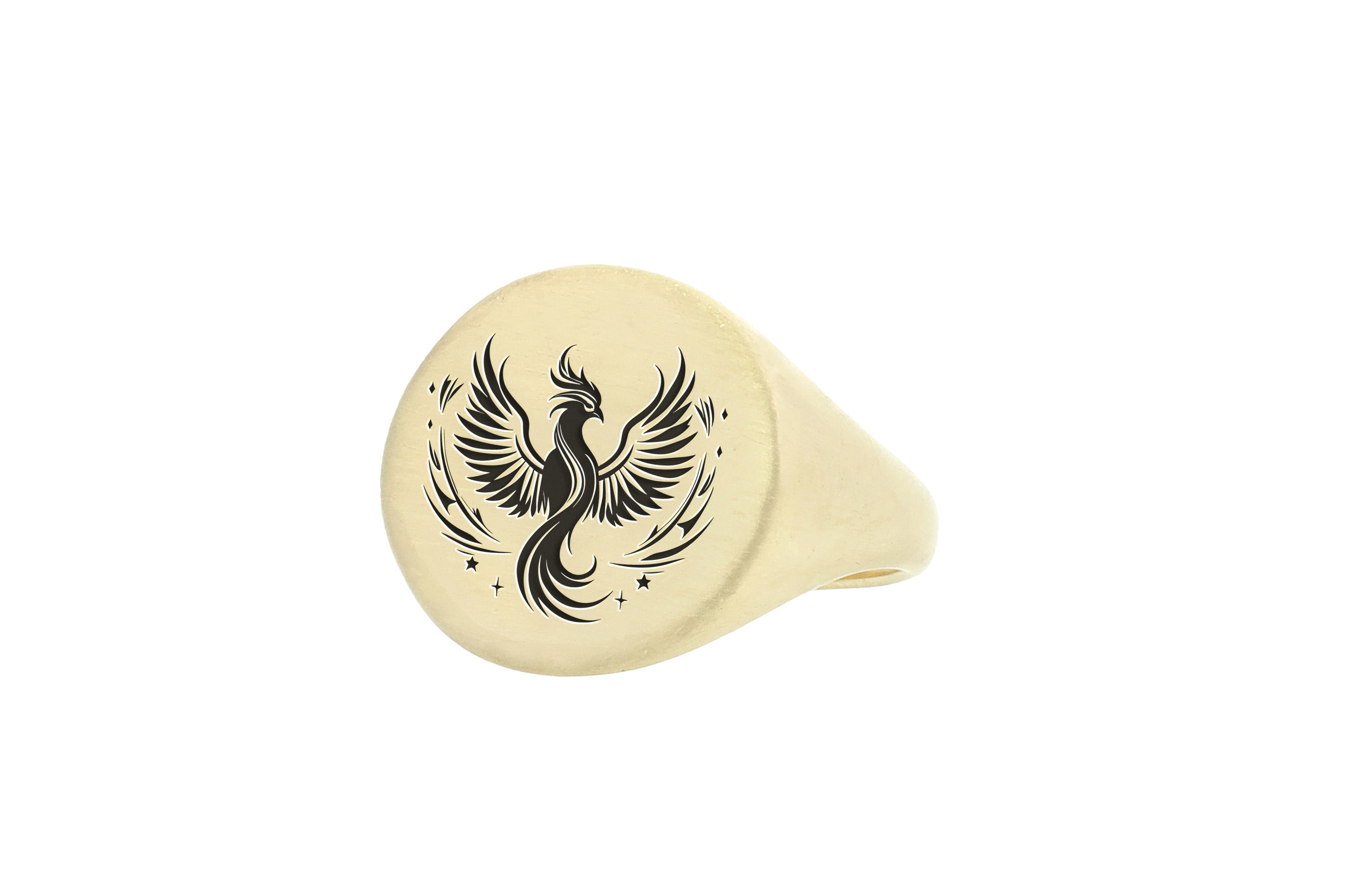 Phoenix Engraving Signet Ring