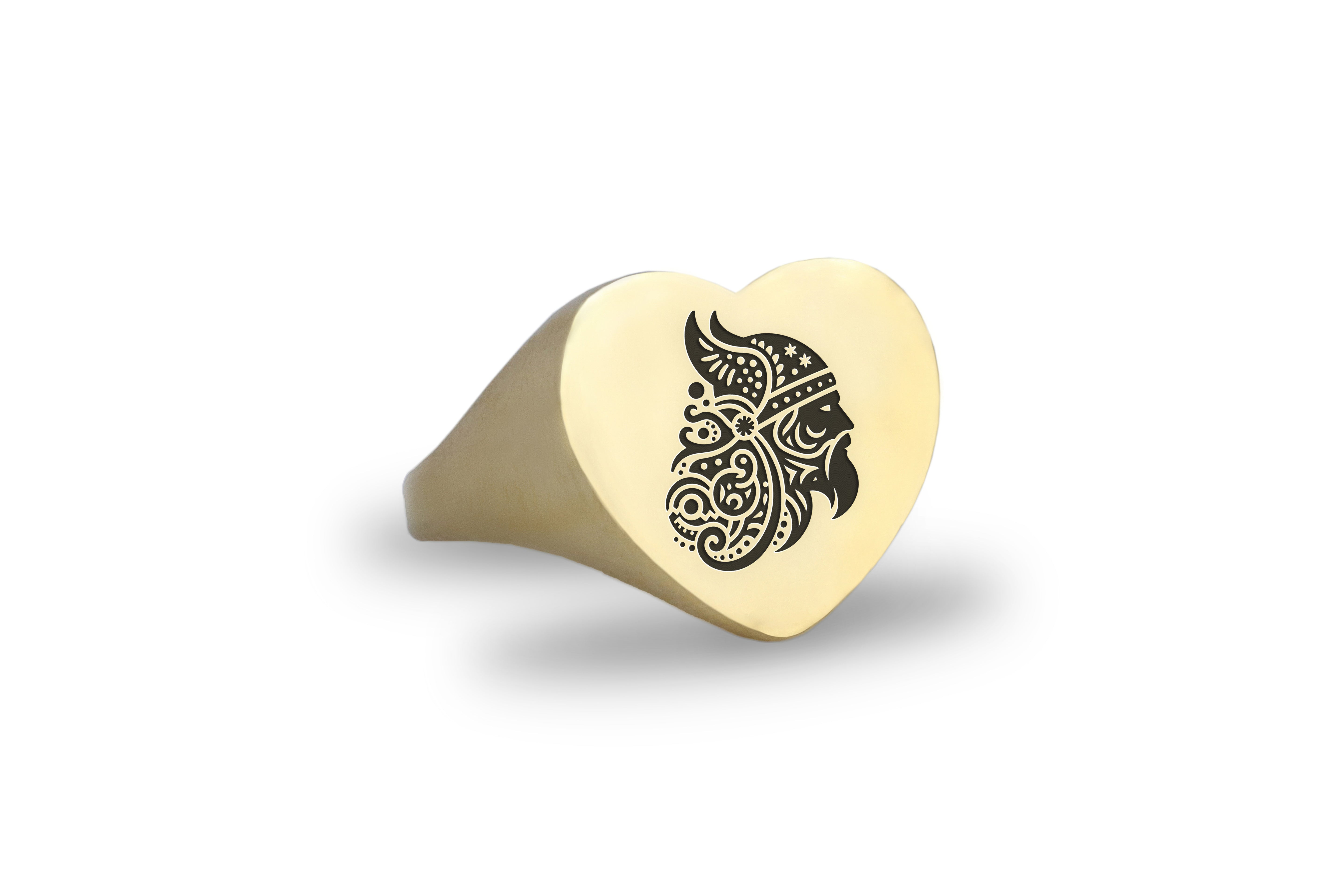 Engraved Viking Signet Ring