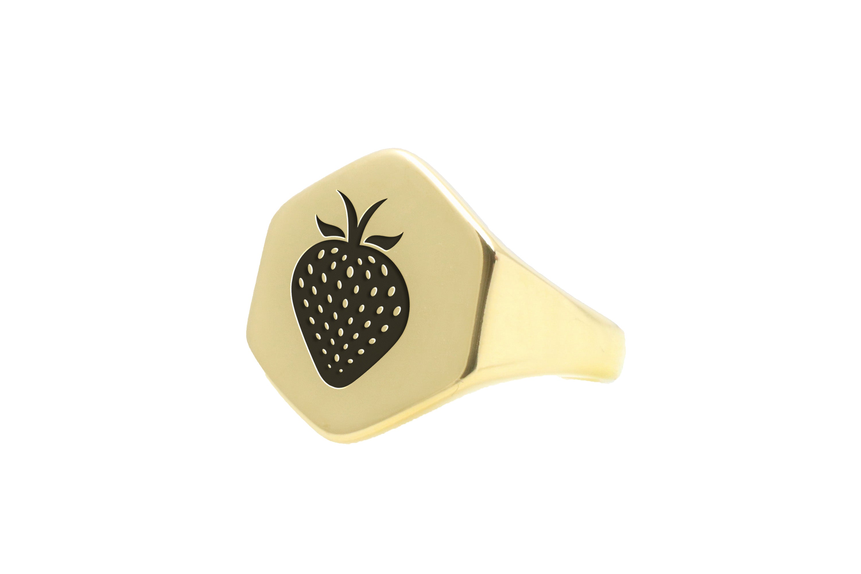 Cute Strawberry Gold Ring