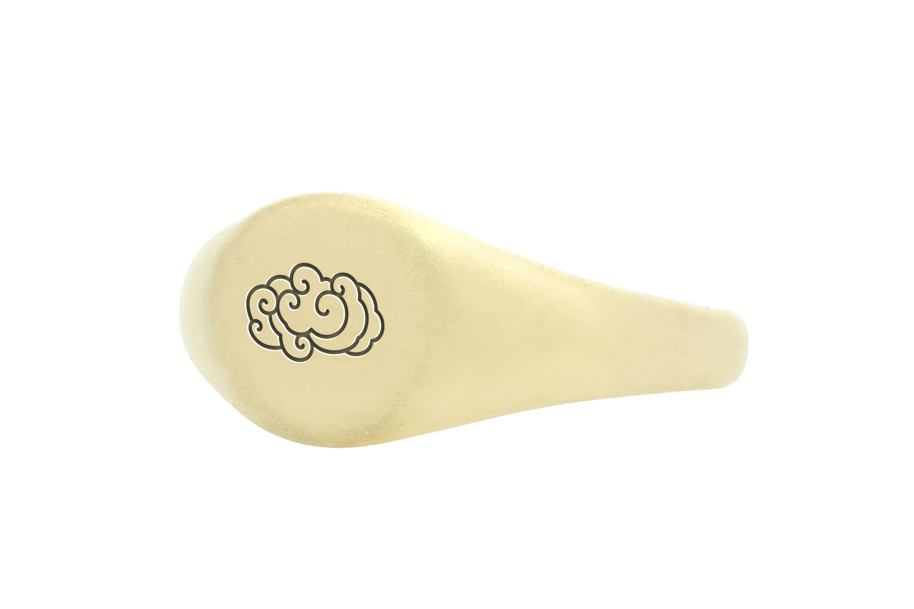 14k Gold Cloud Signet Ring