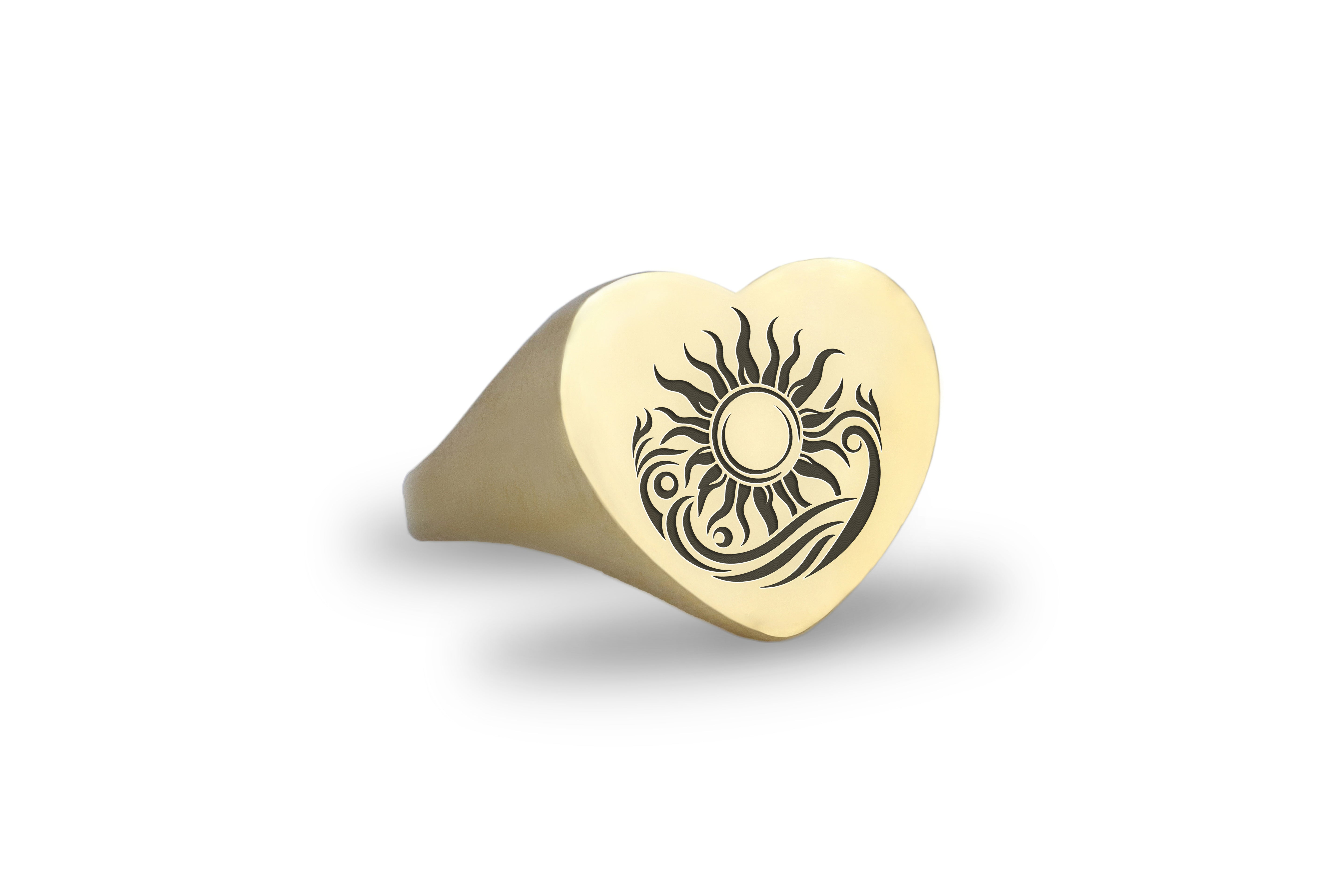 Custom Sun Signet Ring