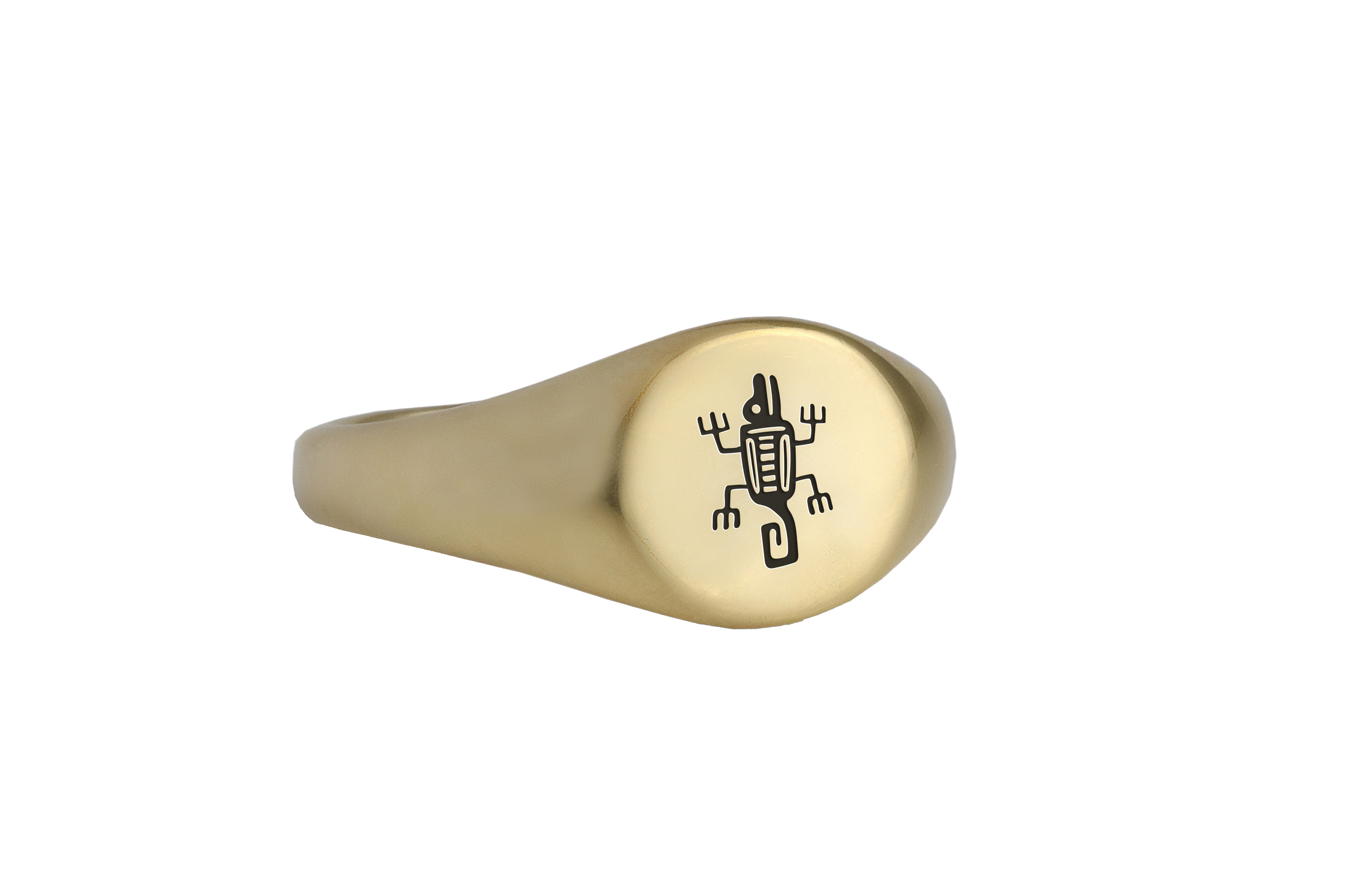 Gold Aztec Symbol Ring