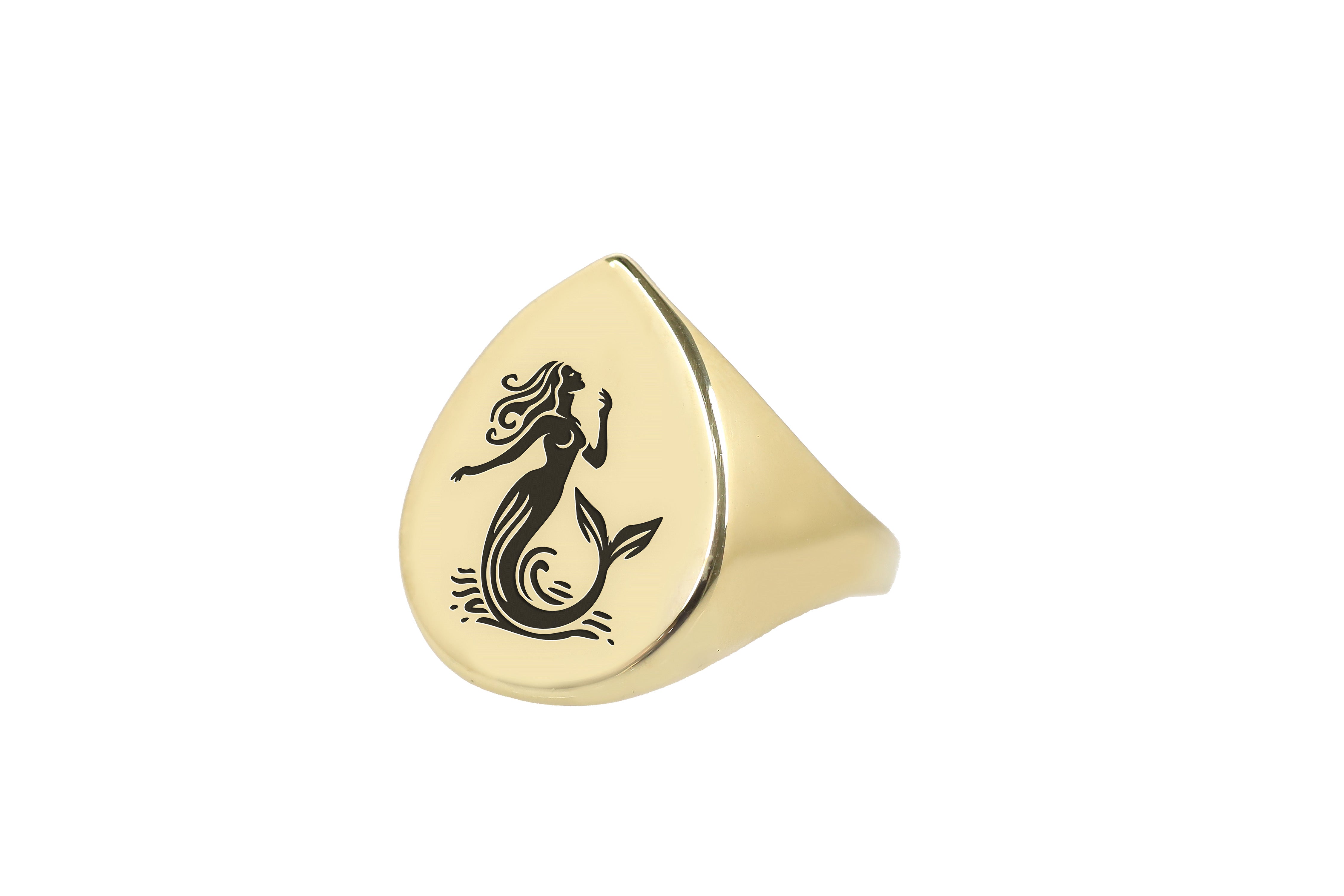 14k Gold Mermaid Ring