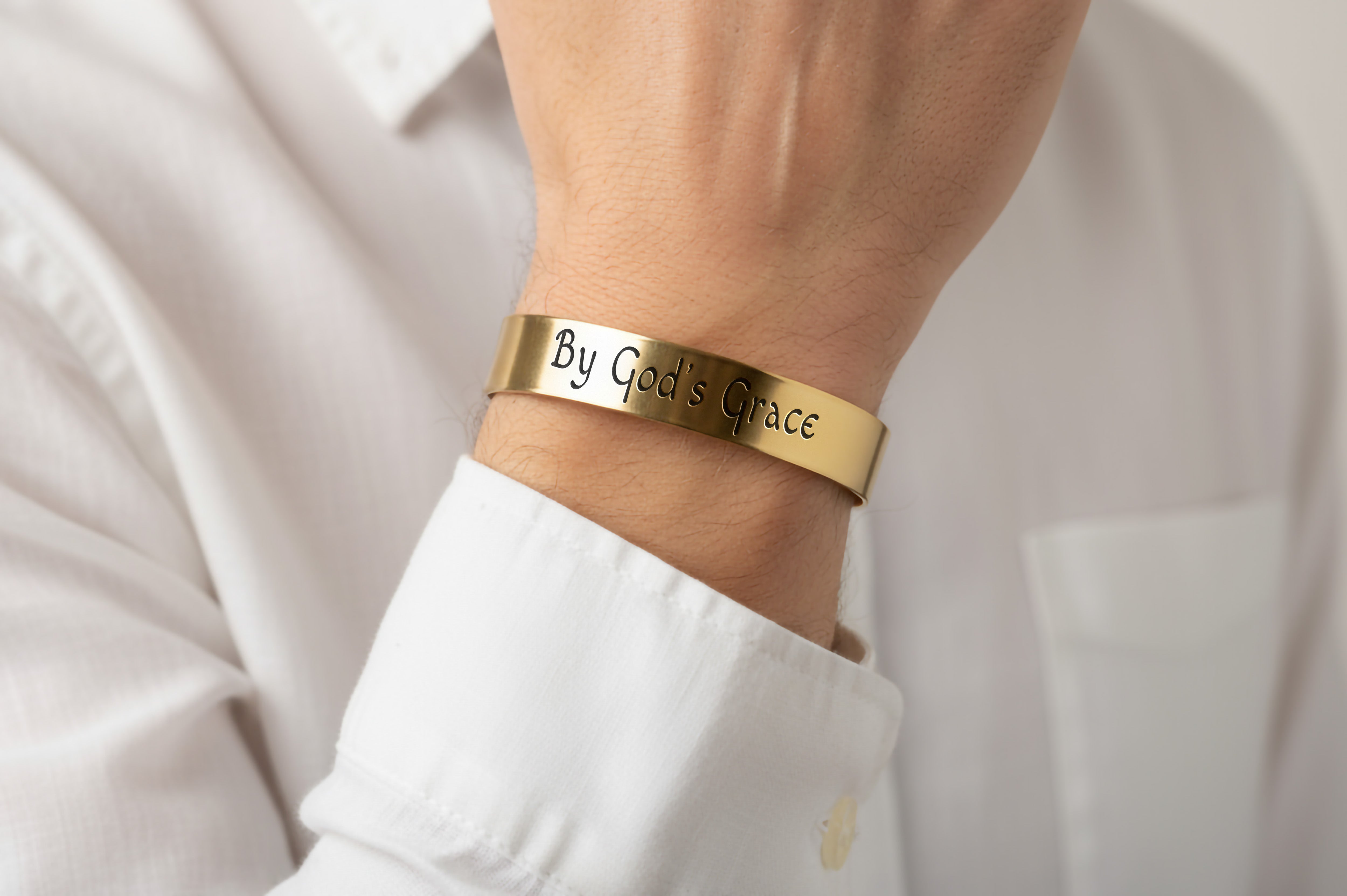 Custom Medieval Font Bracelet