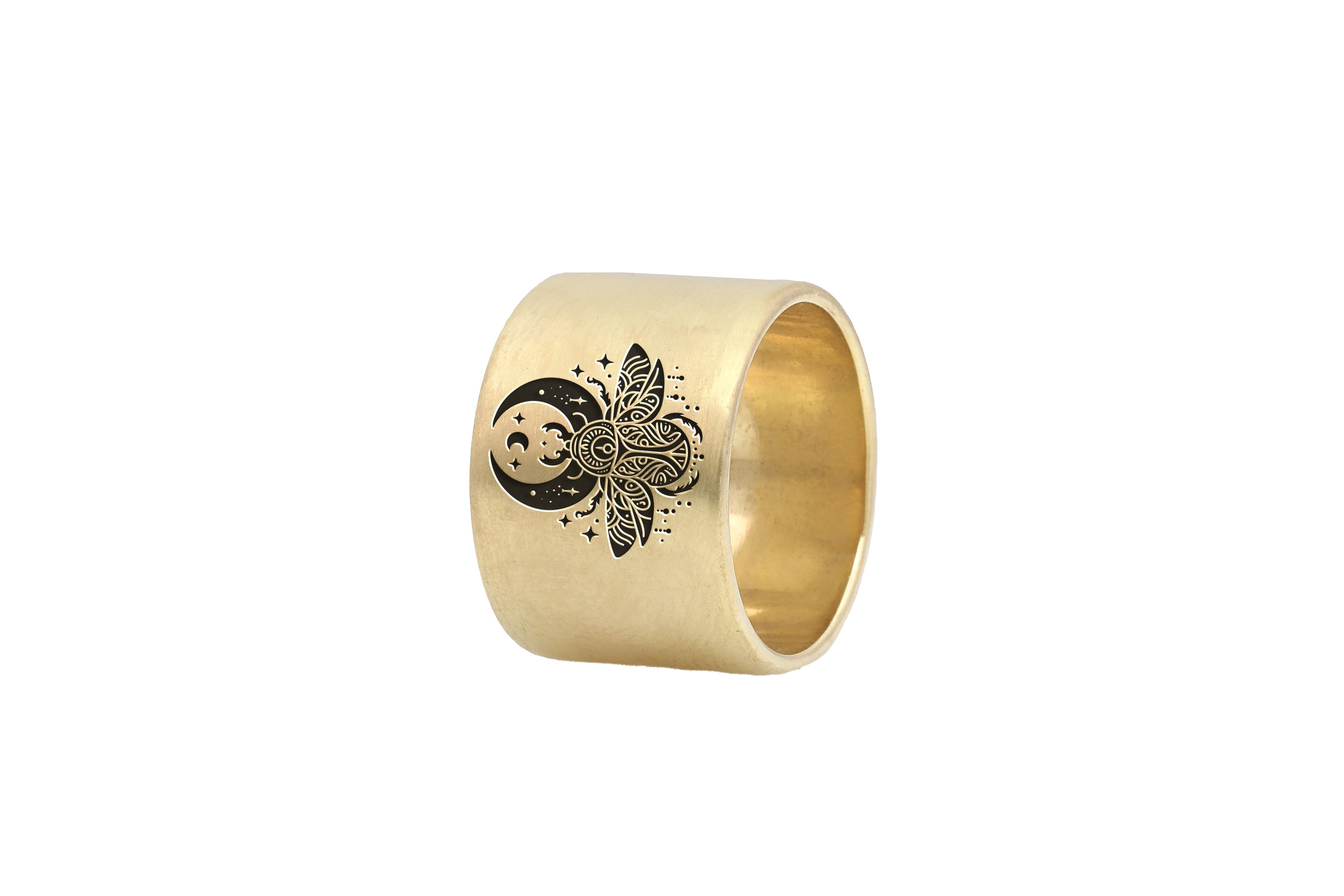 Beetle Wide Gold Ring