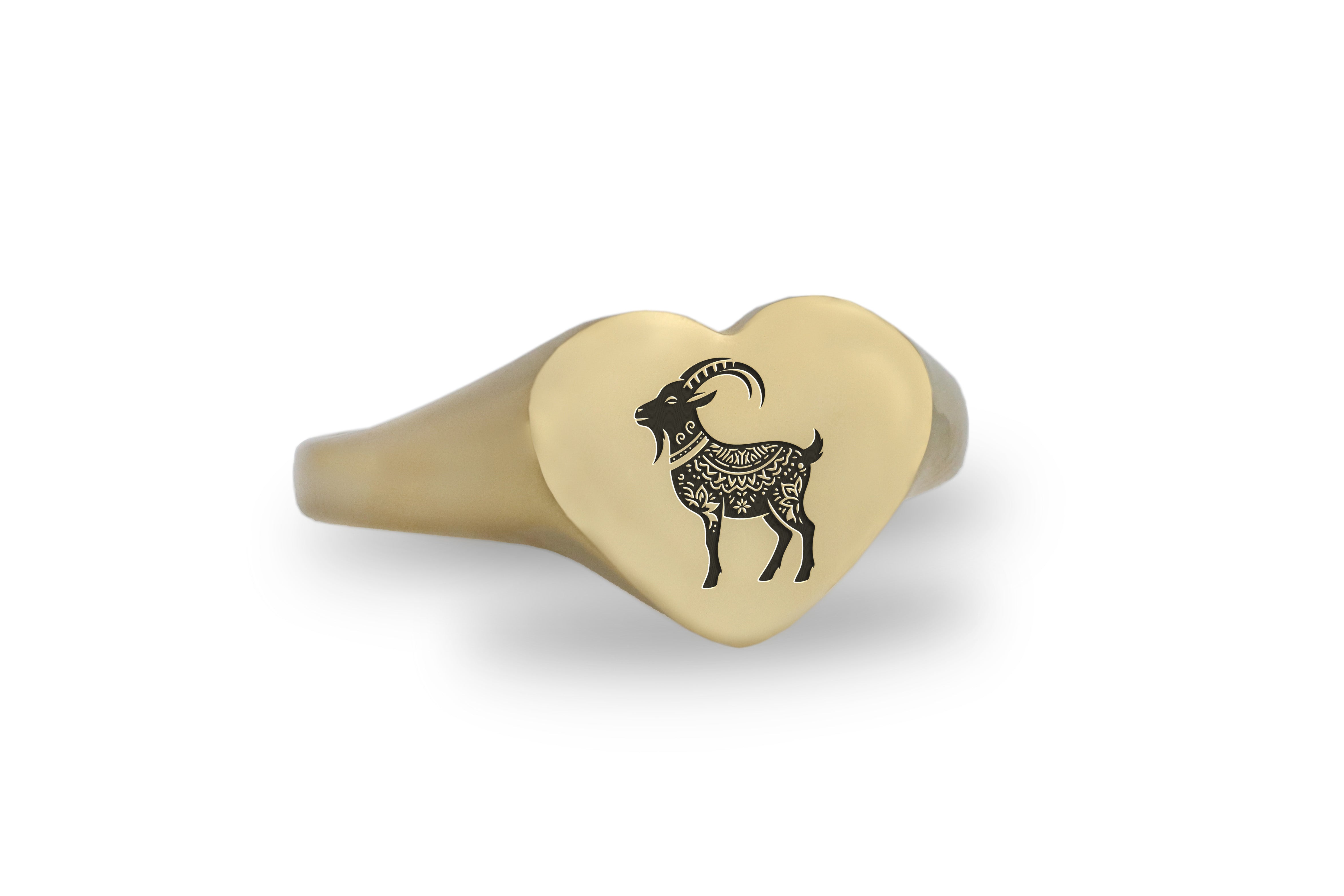 Custom Goat Gold Ring