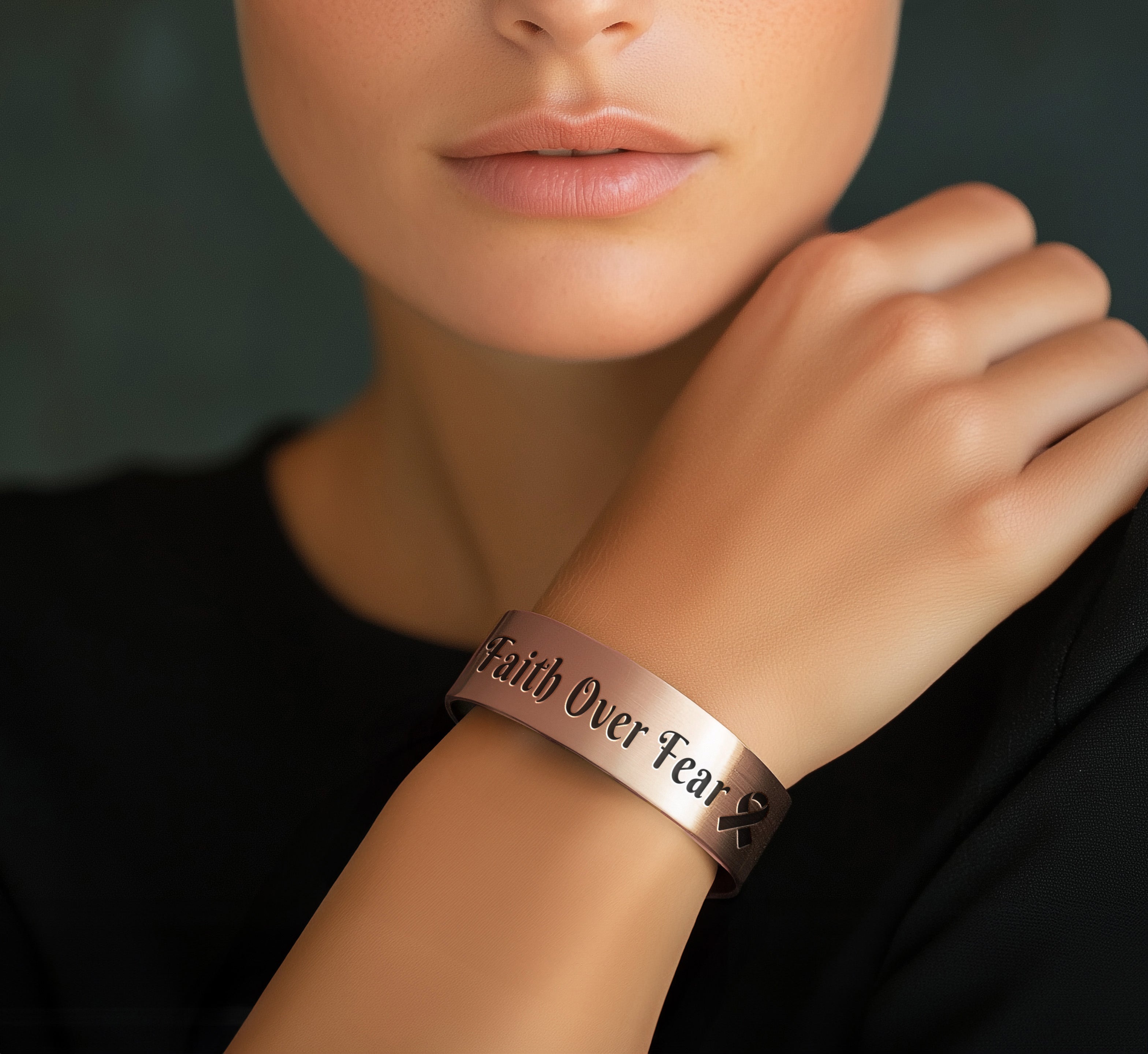 Breast Cancer Ribbon Bracelet