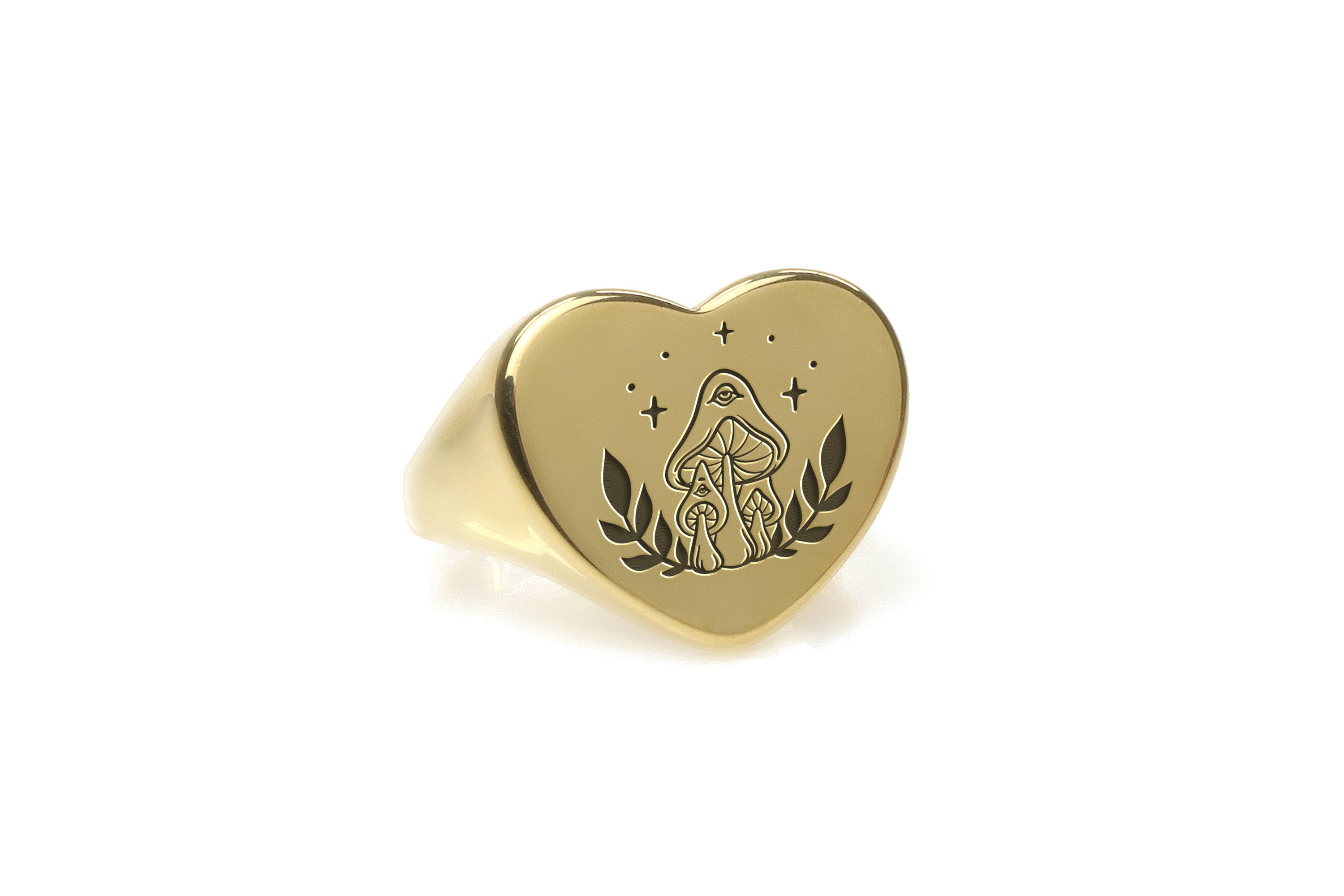 Mushroom Heart Ring