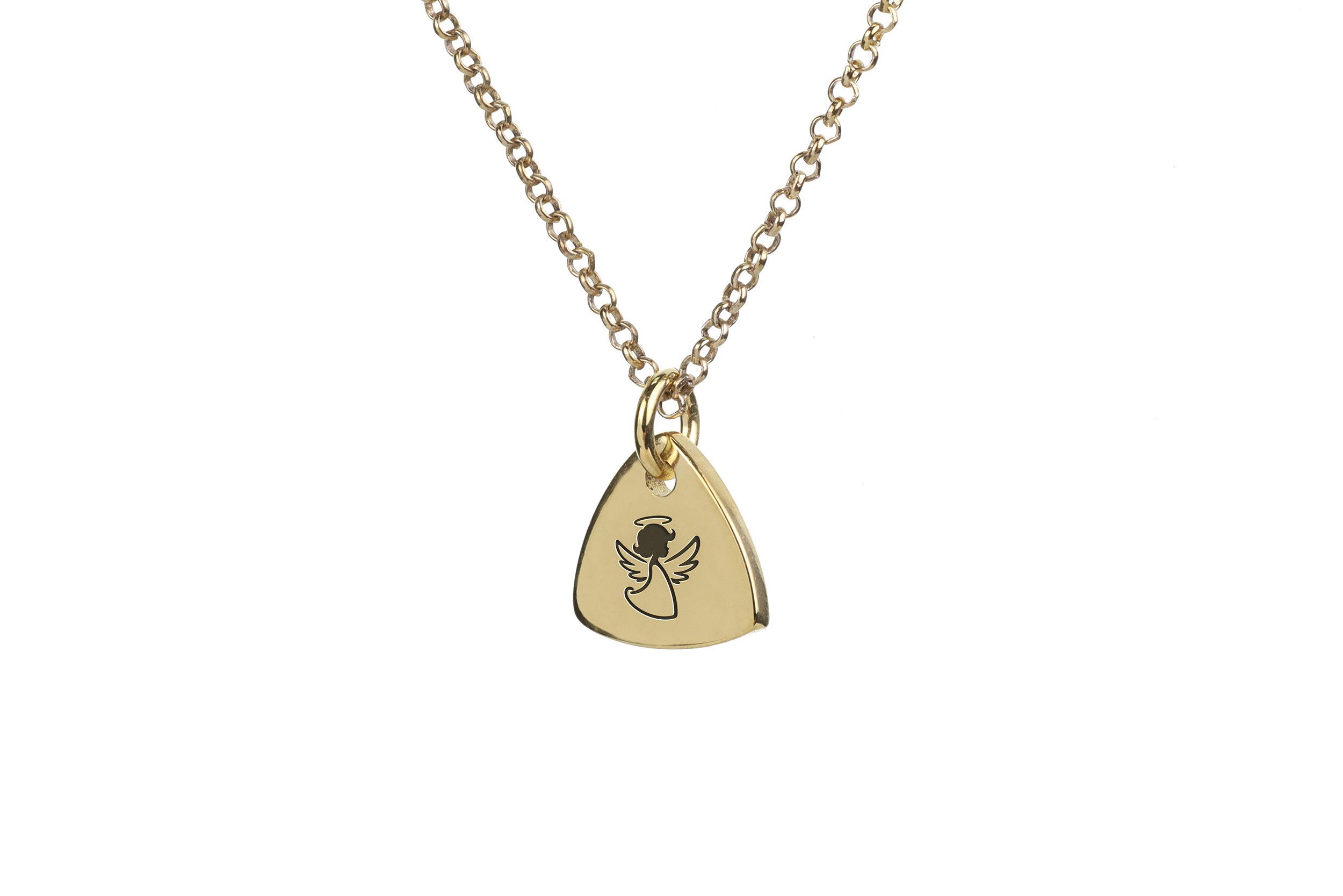 Engraved Guardian Angel Necklace