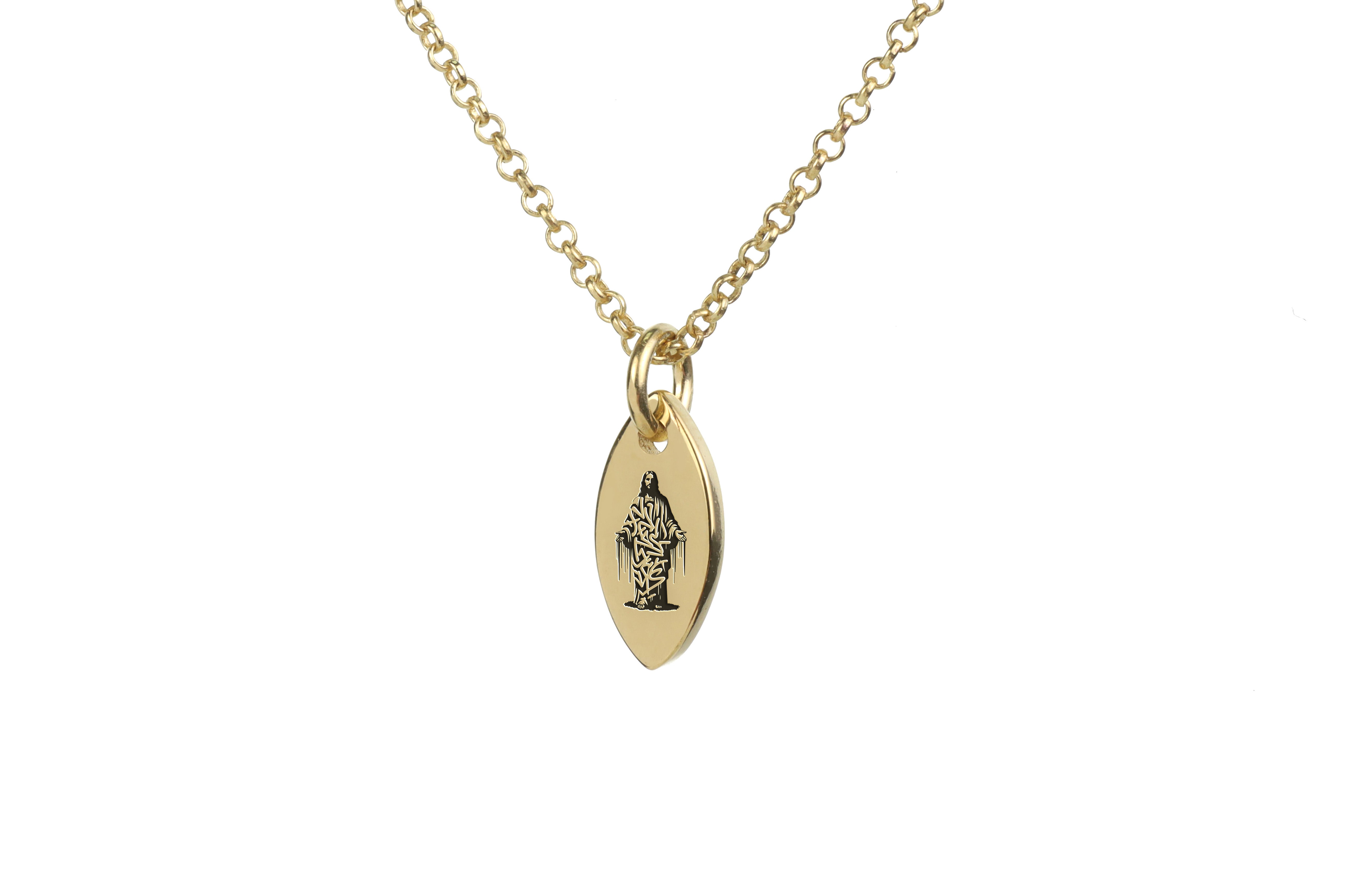 Jesus Gold Necklace