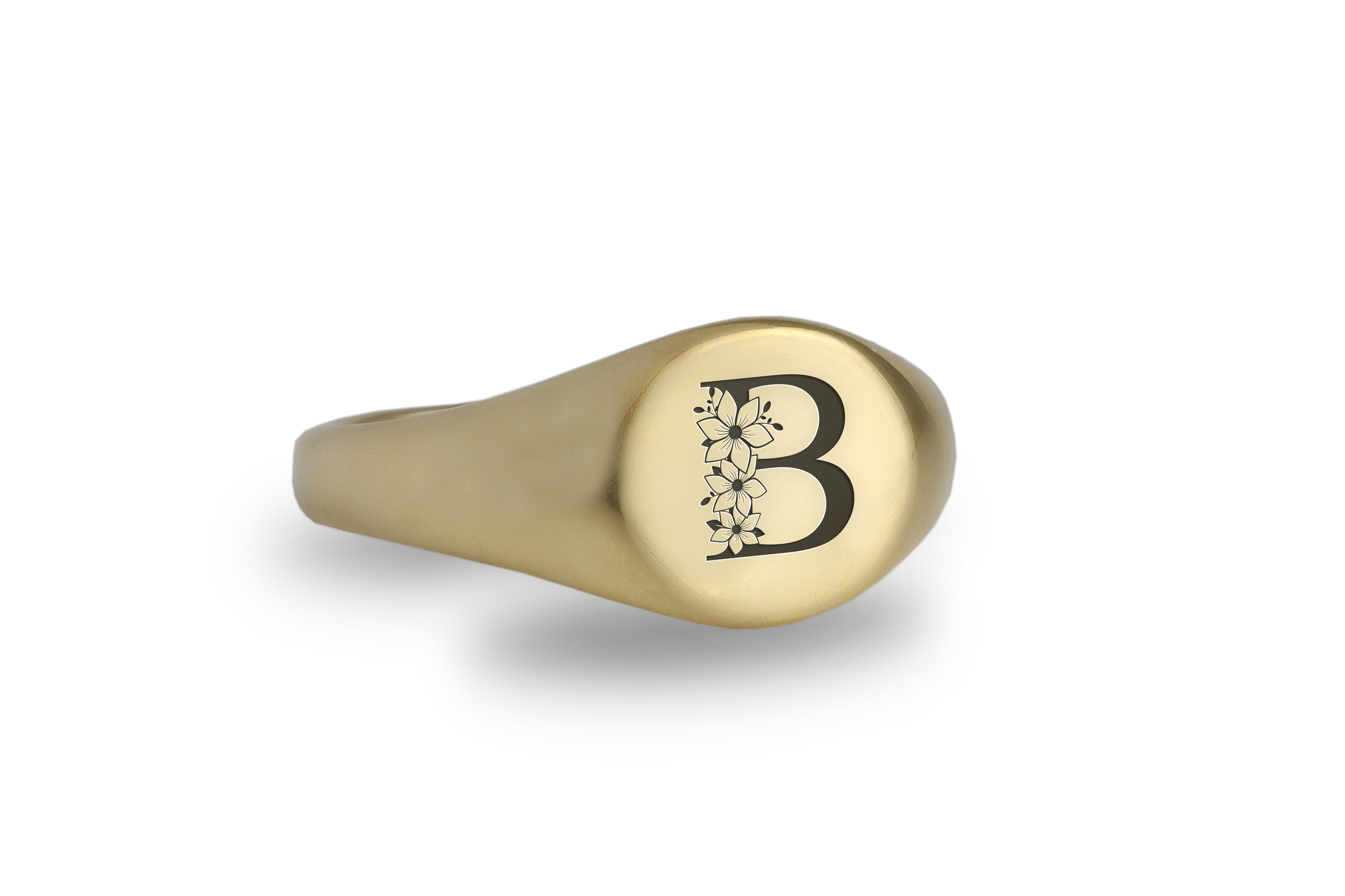 Personalized Name Initial Ring
