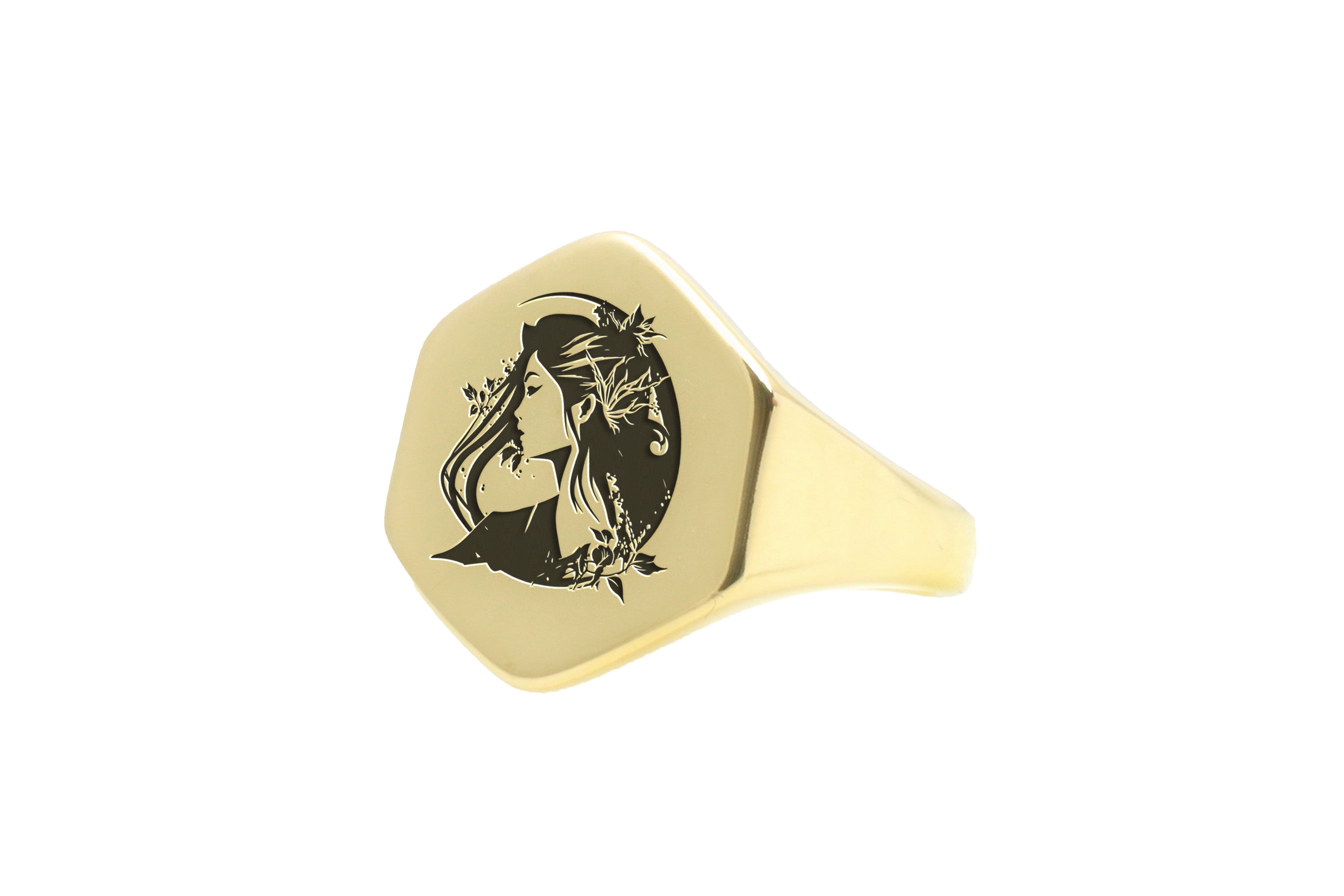 Engraved Japanese Women Ring