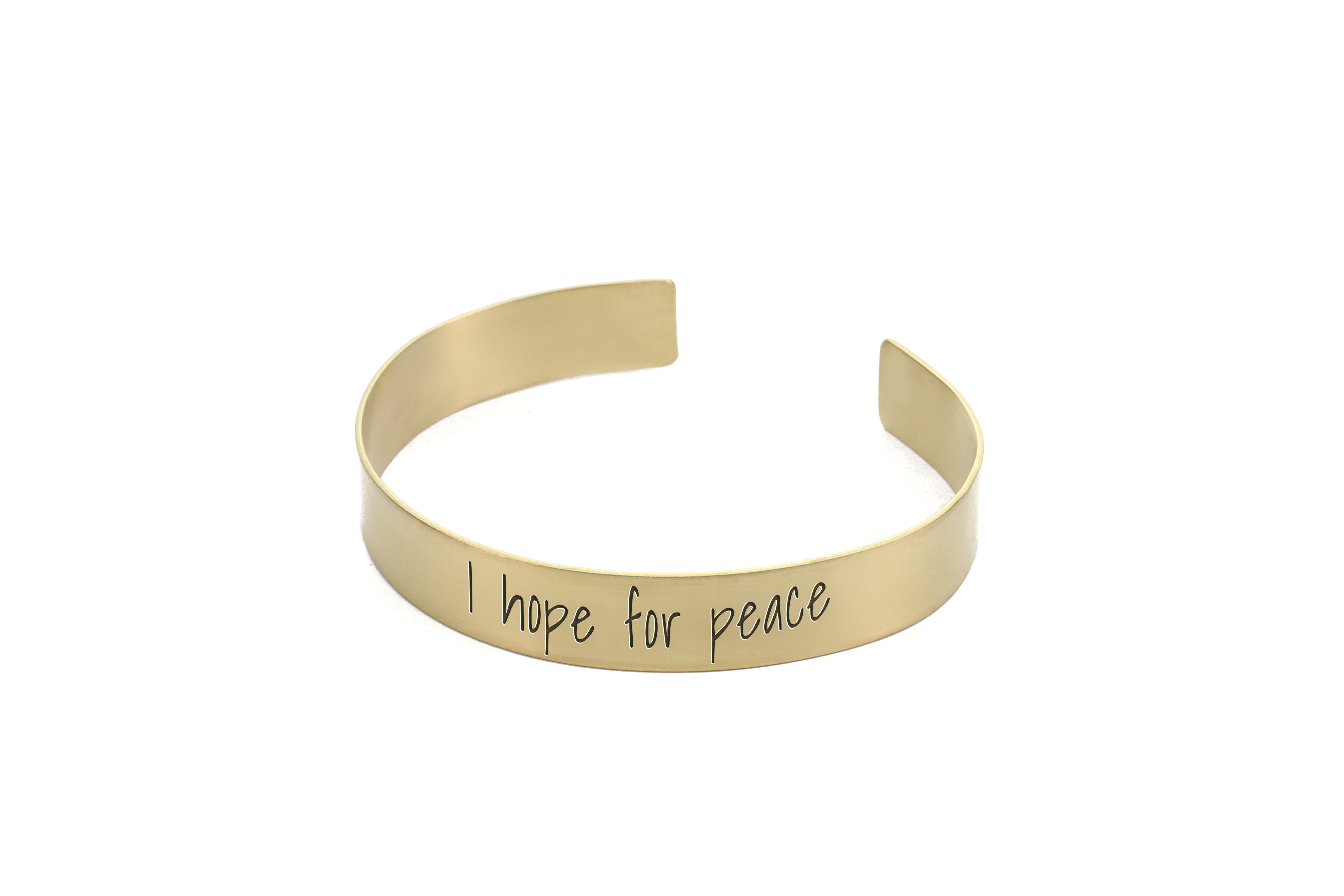 Personalized Text Gold Bracelet