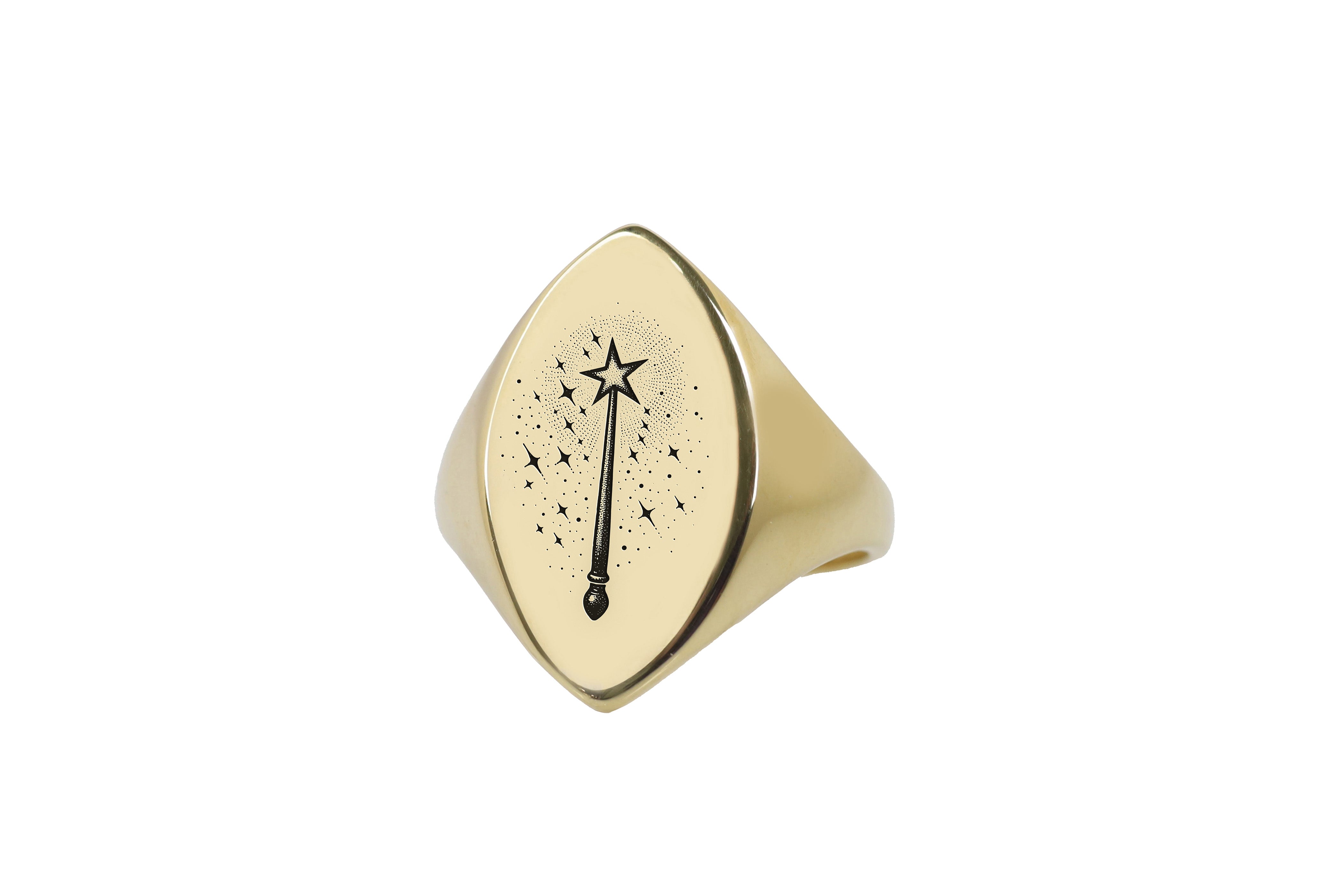 14k Gold Magic Wand Ring