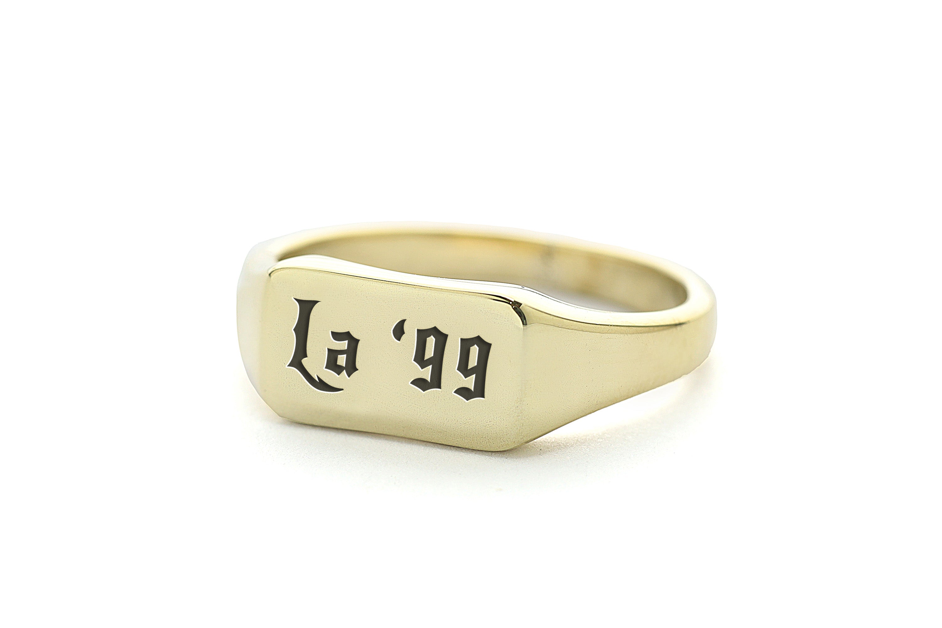 Personalized Text Engraving Ring