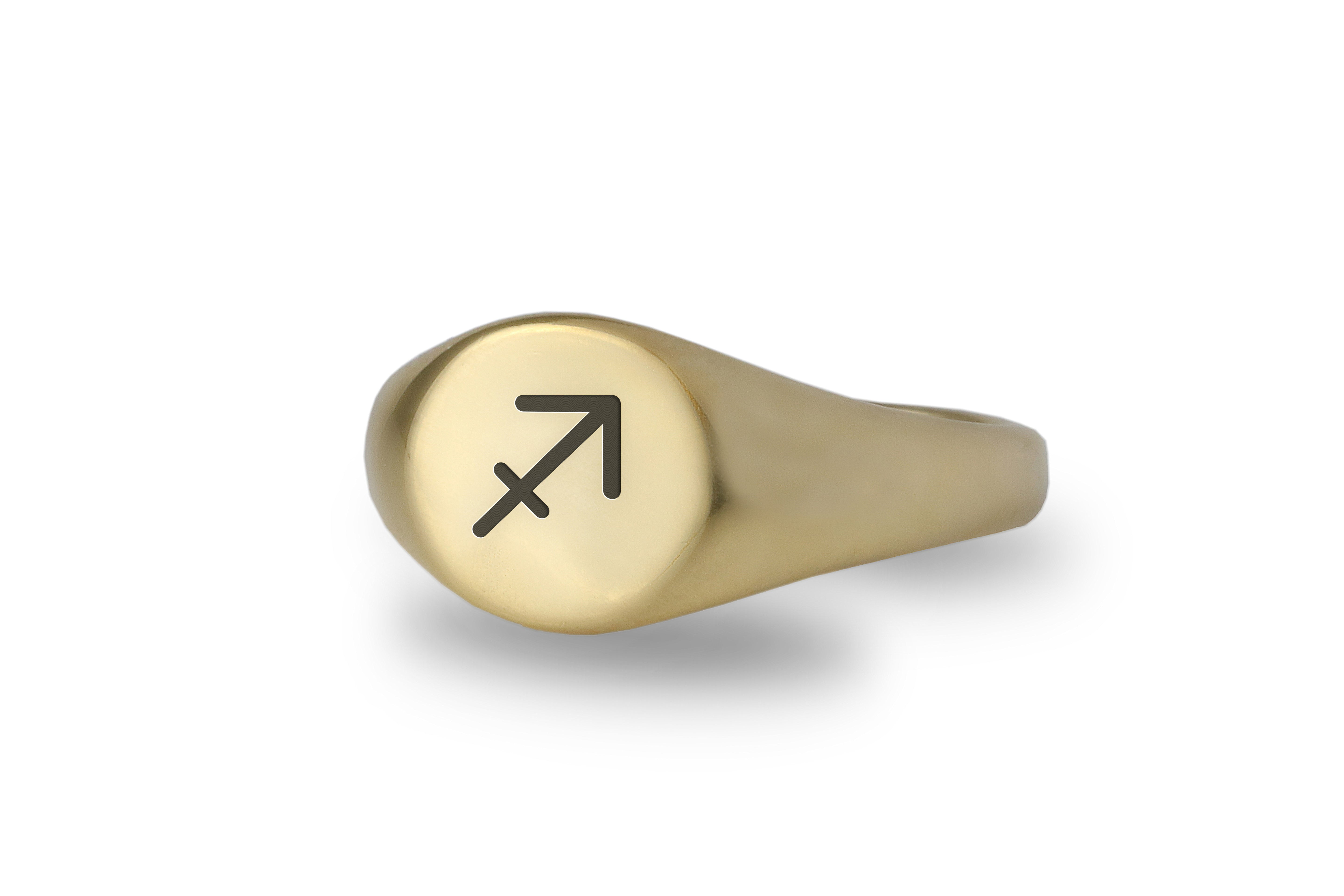 Sagittarius Gold Signet Ring
