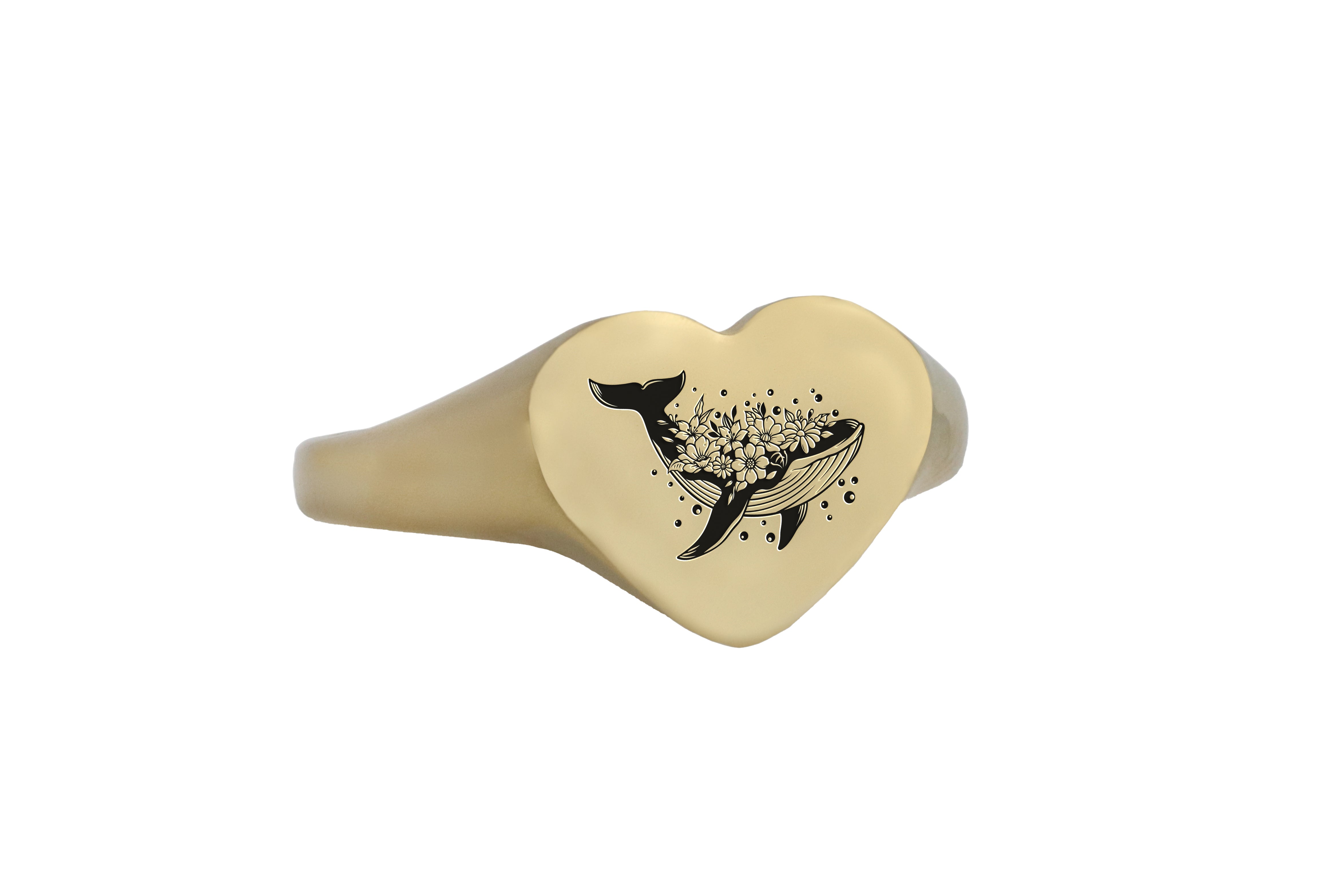 Engraved Cetacea Ring