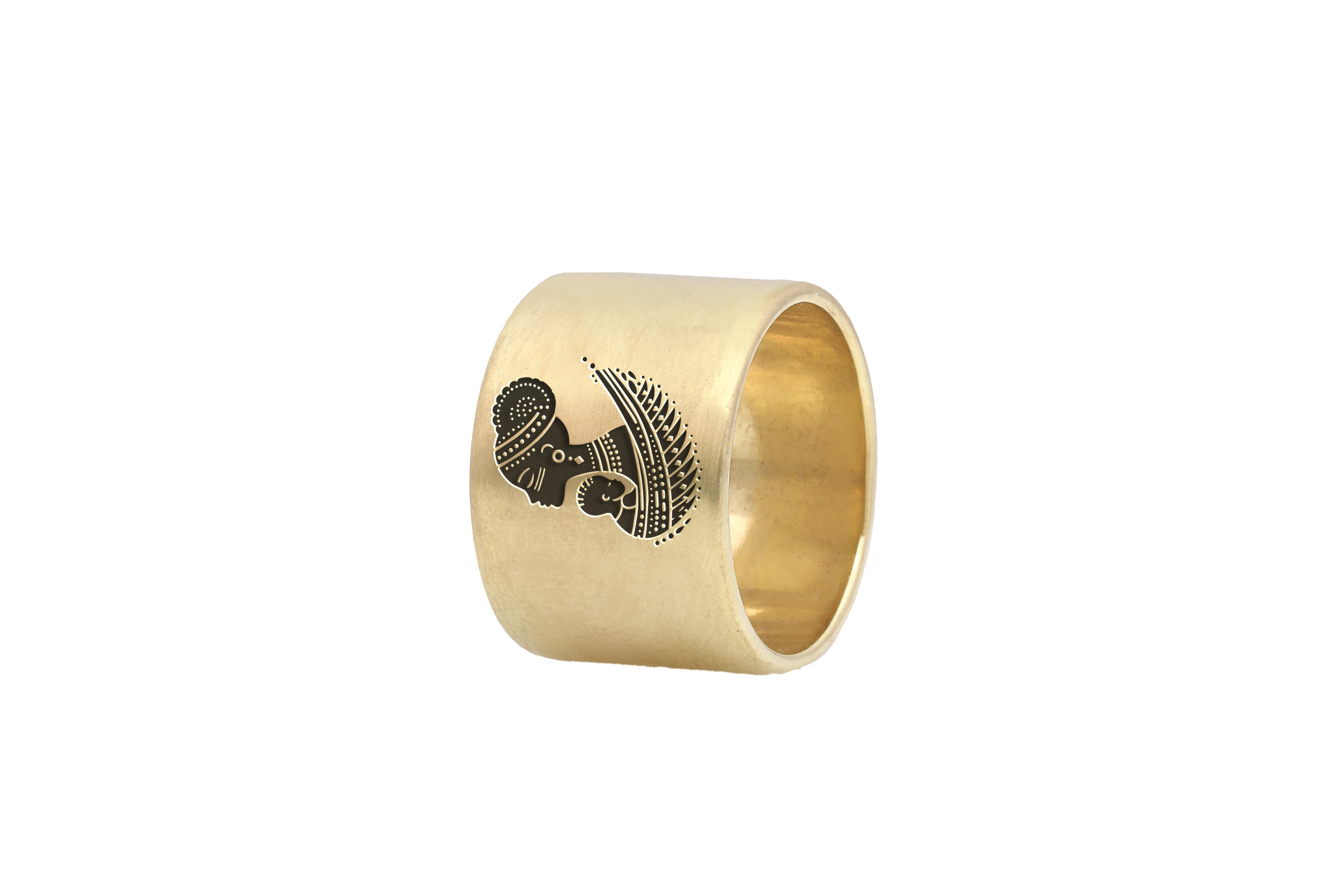 African Mom Wide Band Ring
