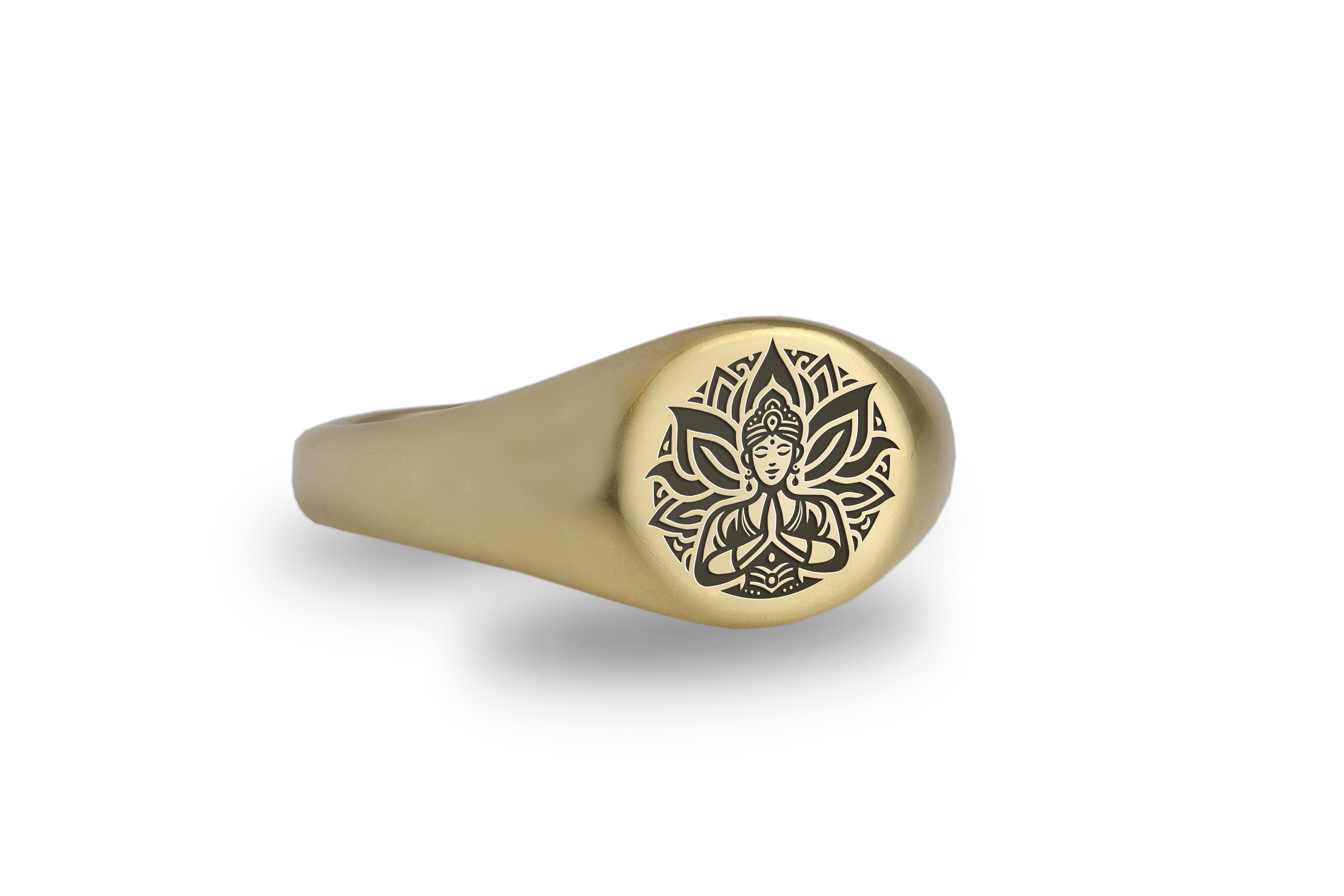 Meditation Engraved Ring