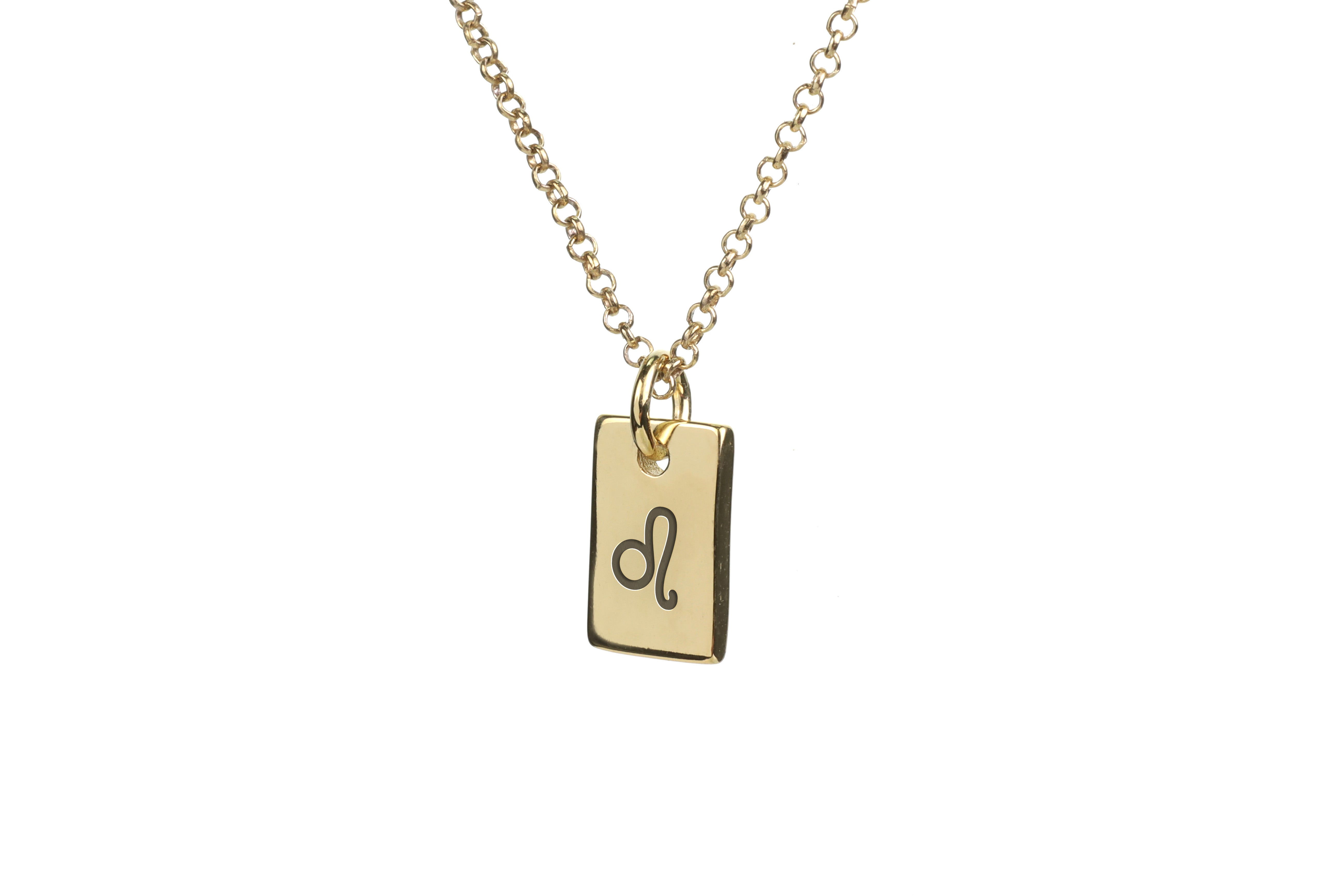 14k Gold Leo Pendant Necklace
