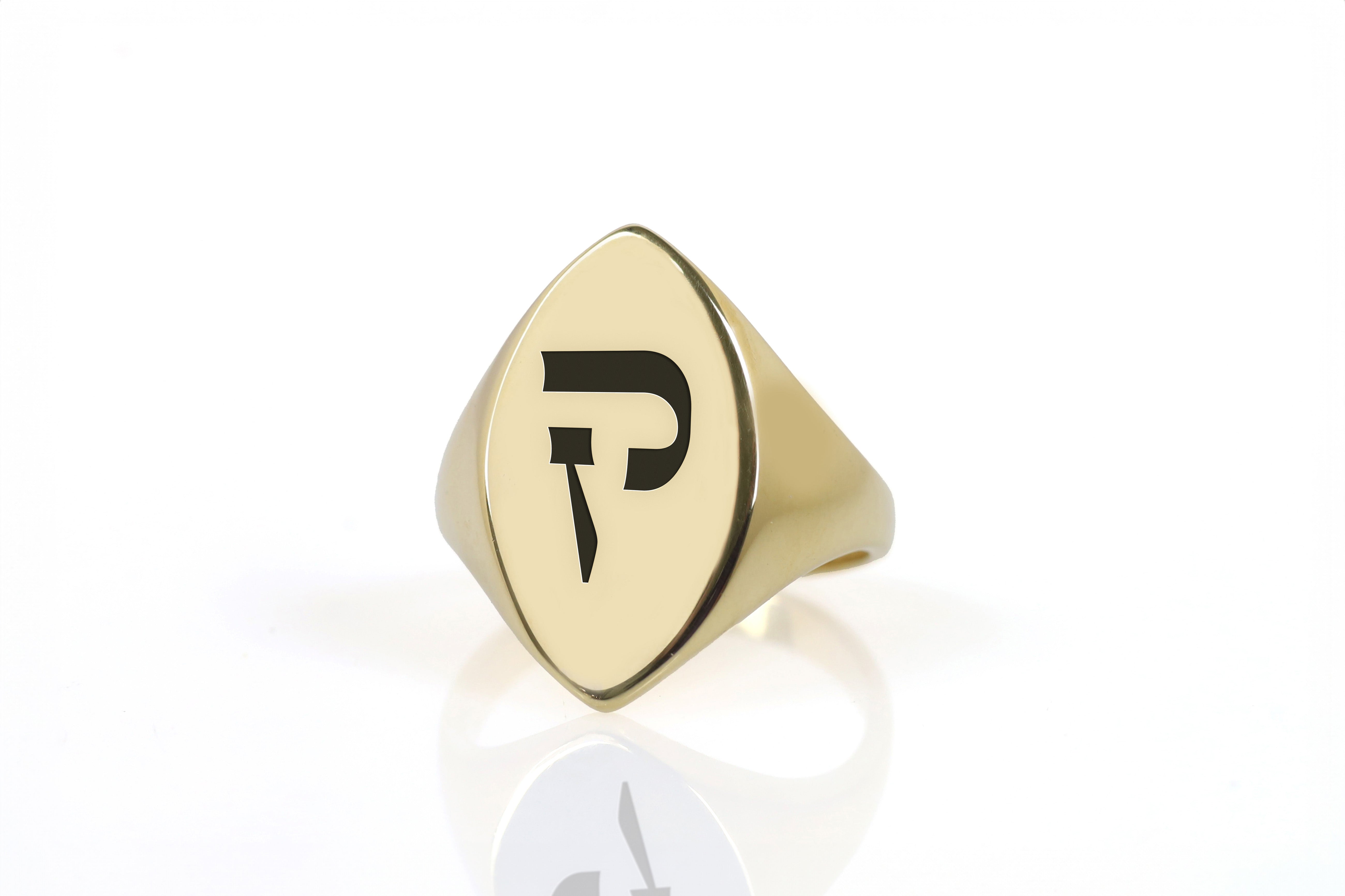 Bible Font Engraved Ring