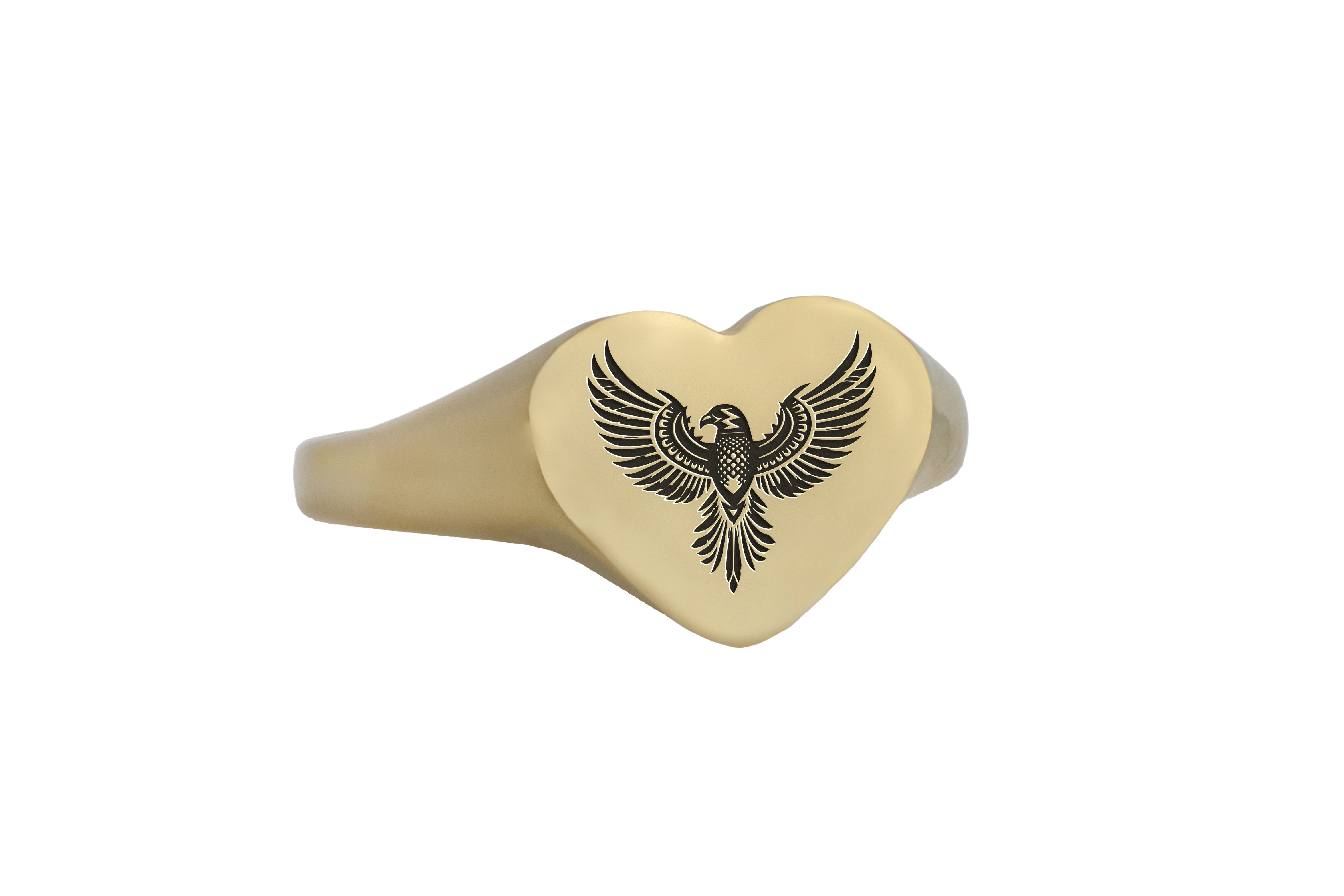 Engraved Tribal Eagle Ring