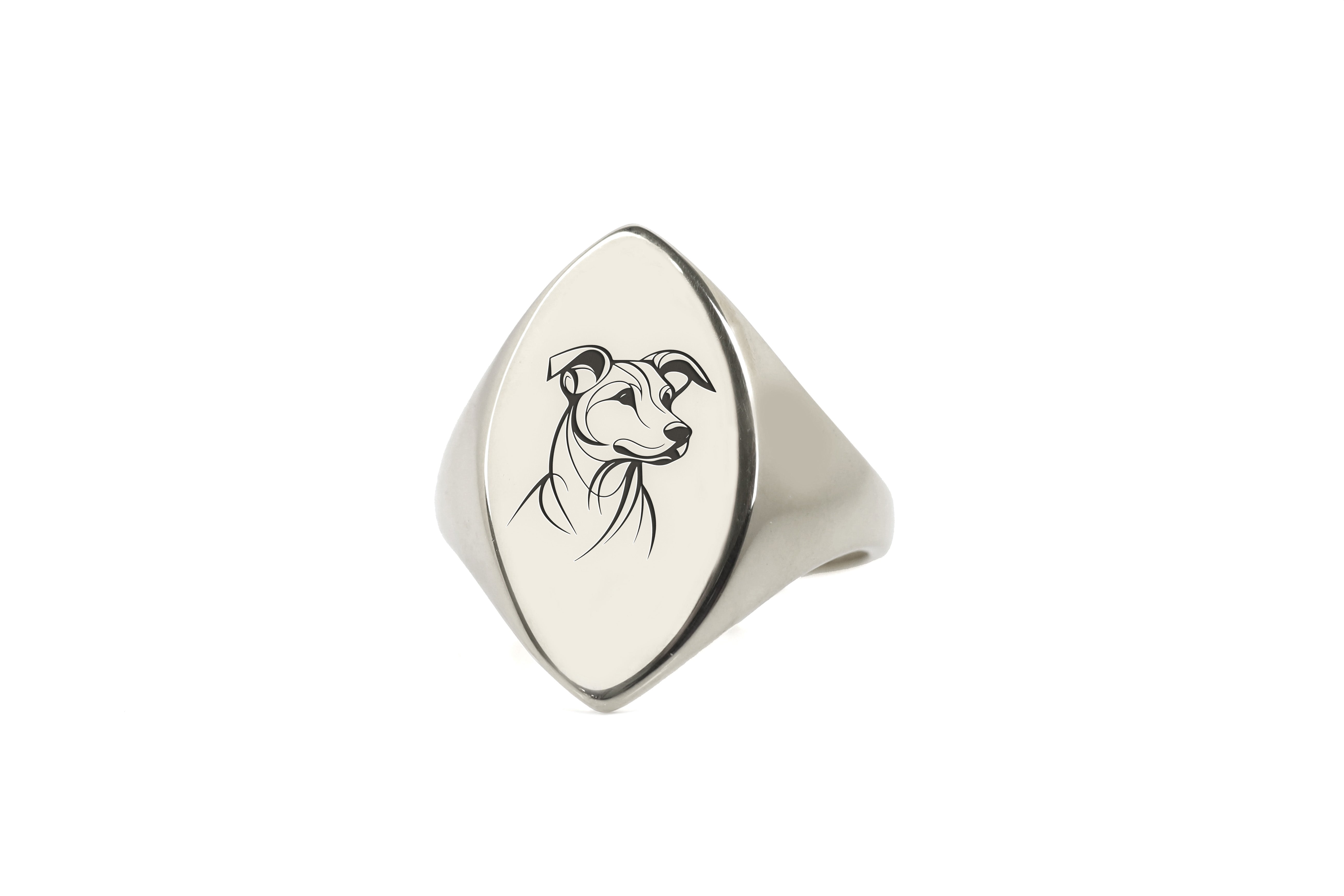 925 Sterling Silver Dog Ring