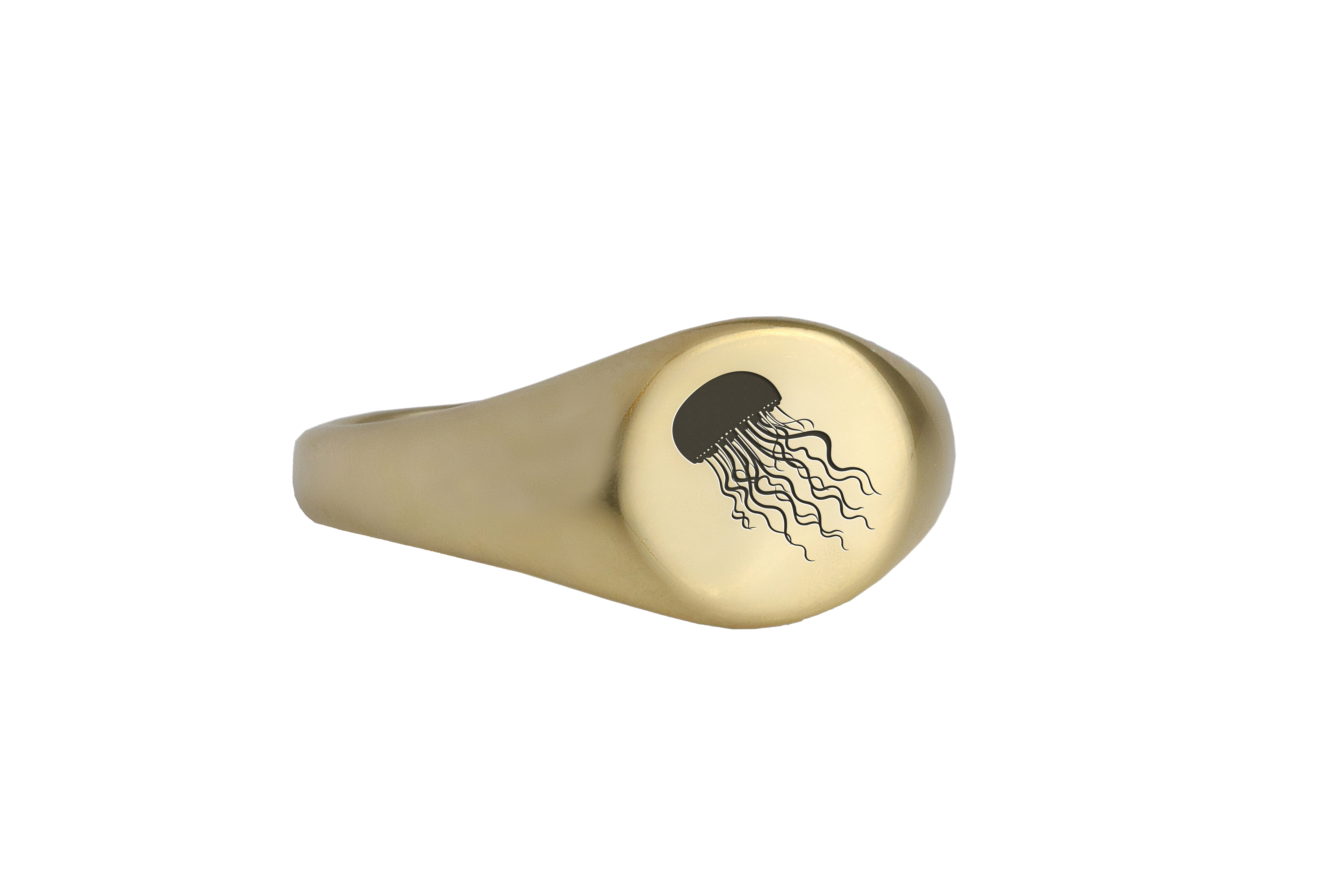 Cute Jellyfish Gold Ring