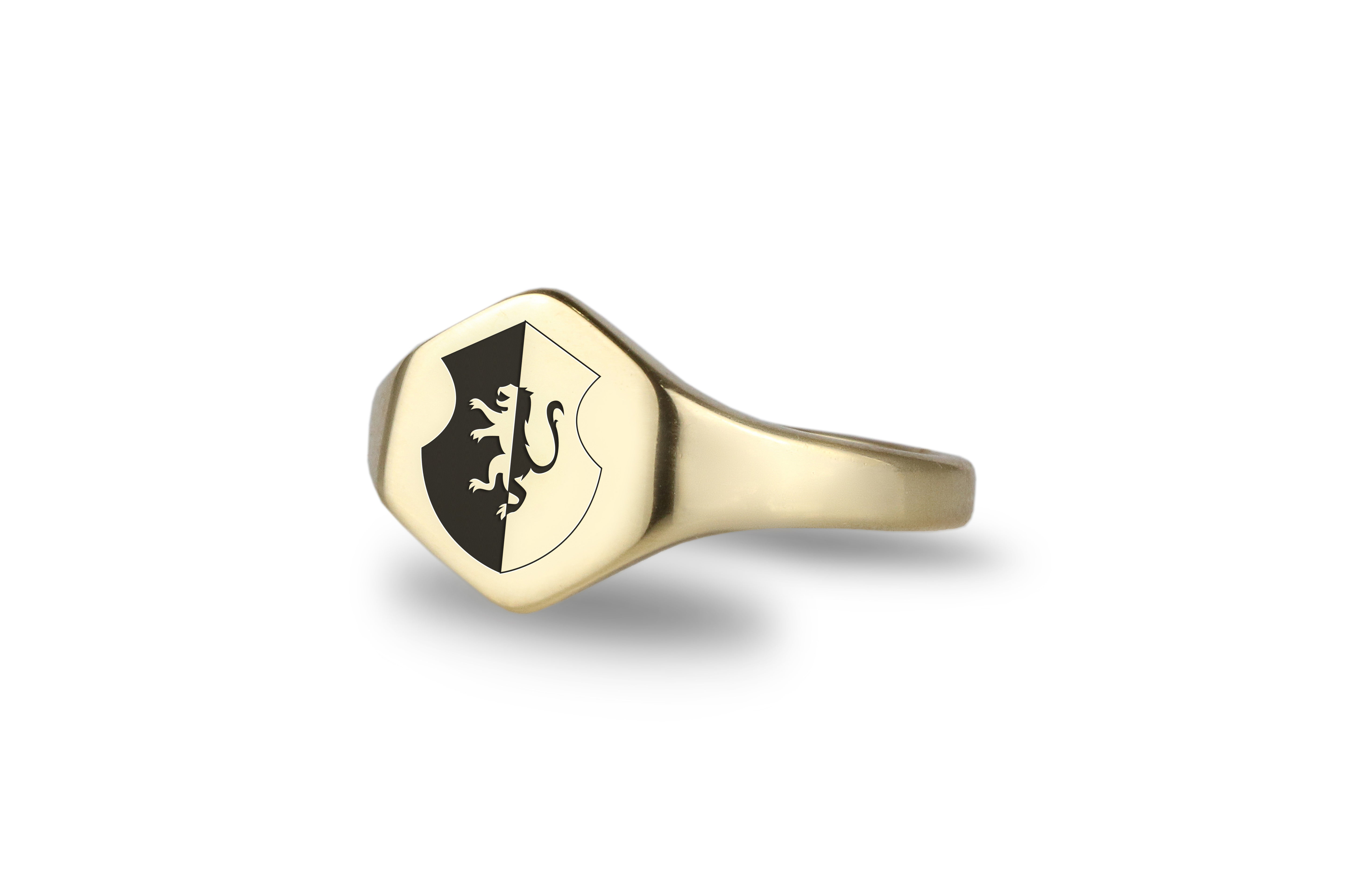 Heraldic Griffin Signet Ring