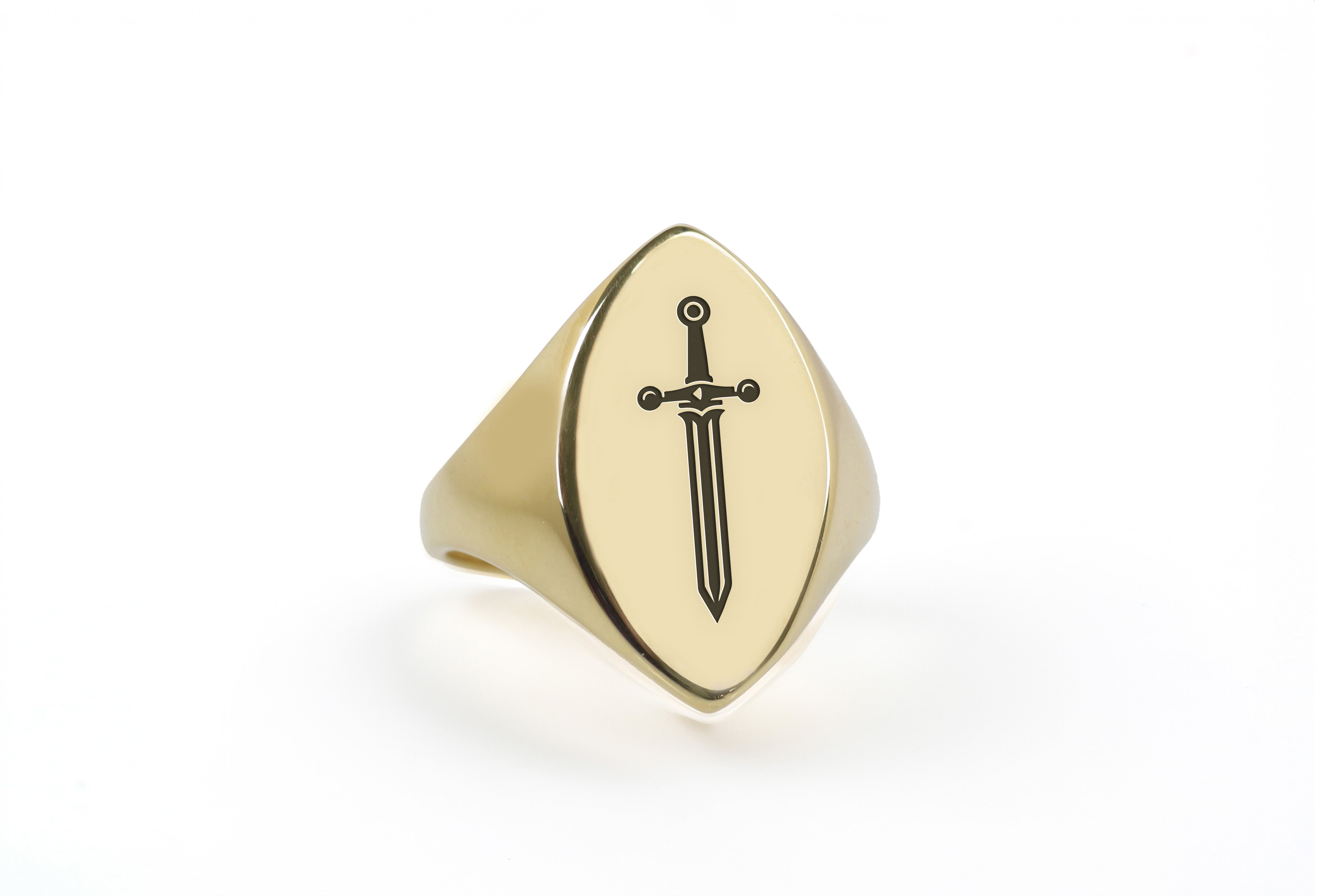 14k Gold Medieval Ring