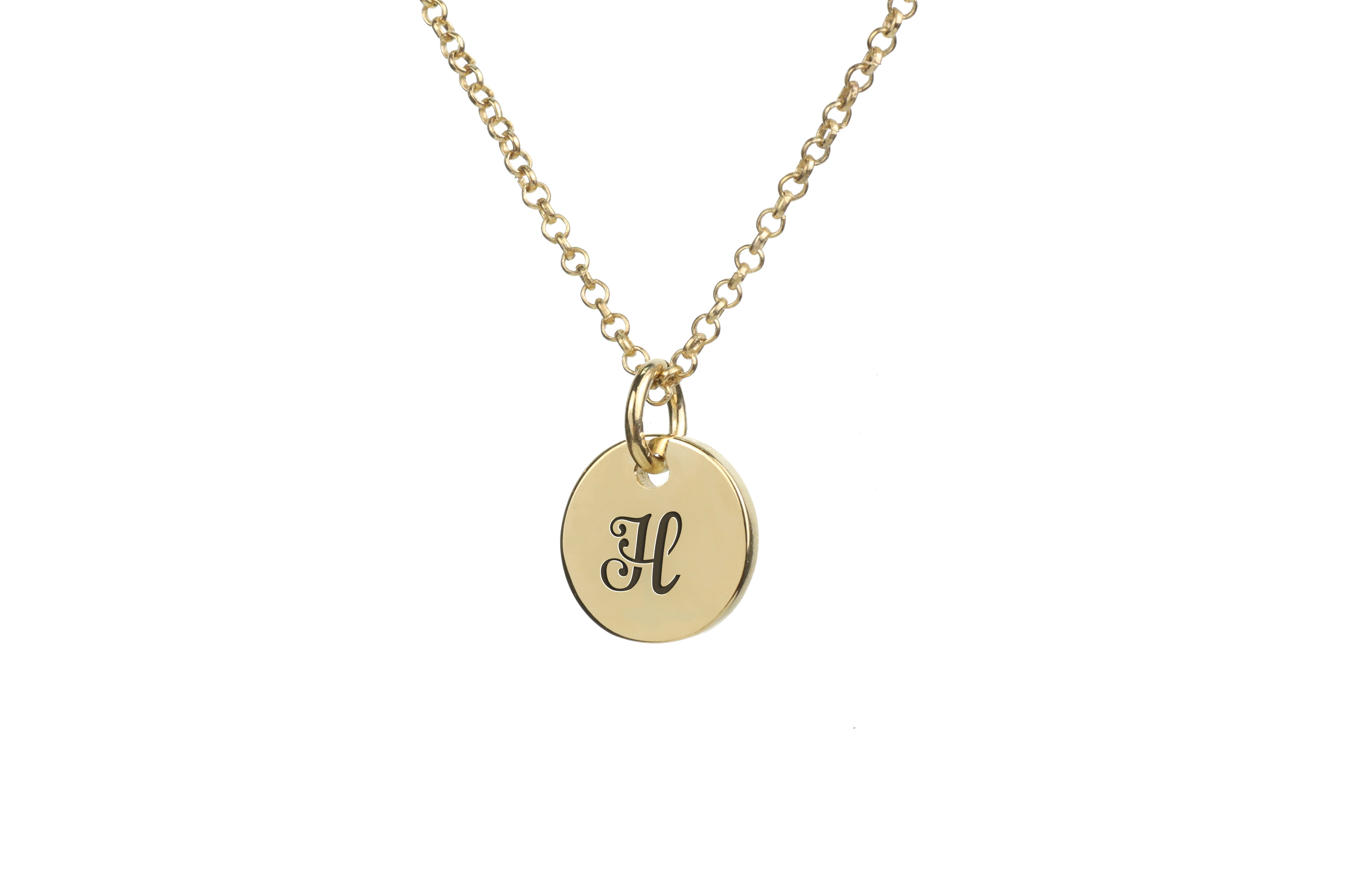 Vintage Gold Letter Necklace