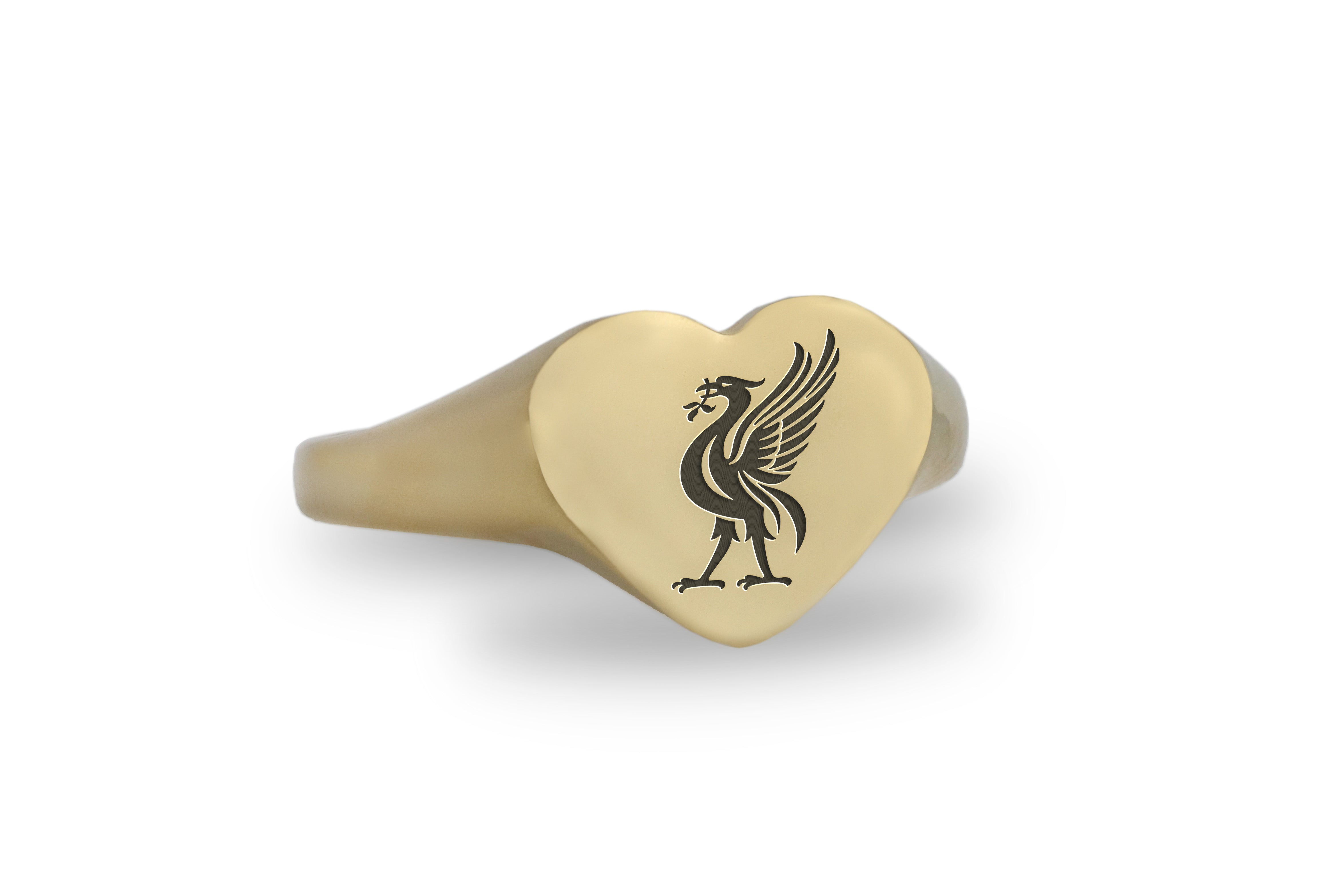 Heraldic Cormorant Signet Ring
